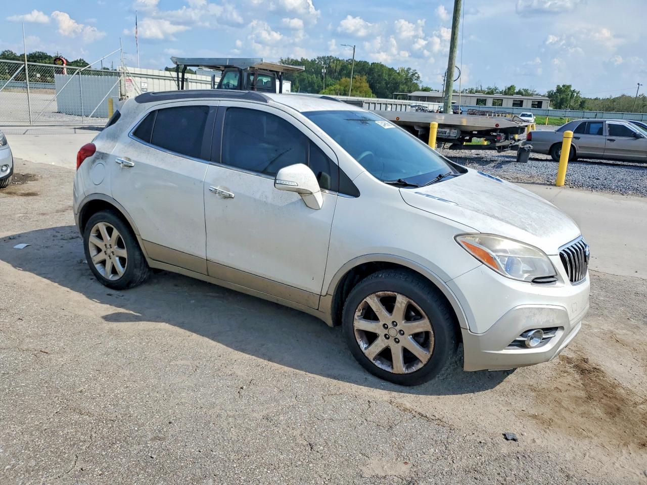 2015 Buick Encore White vin: KL4CJCSB9FB180872