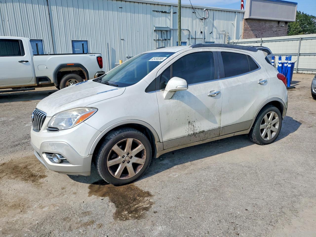 2015 Buick Encore White vin: KL4CJCSB9FB180872
