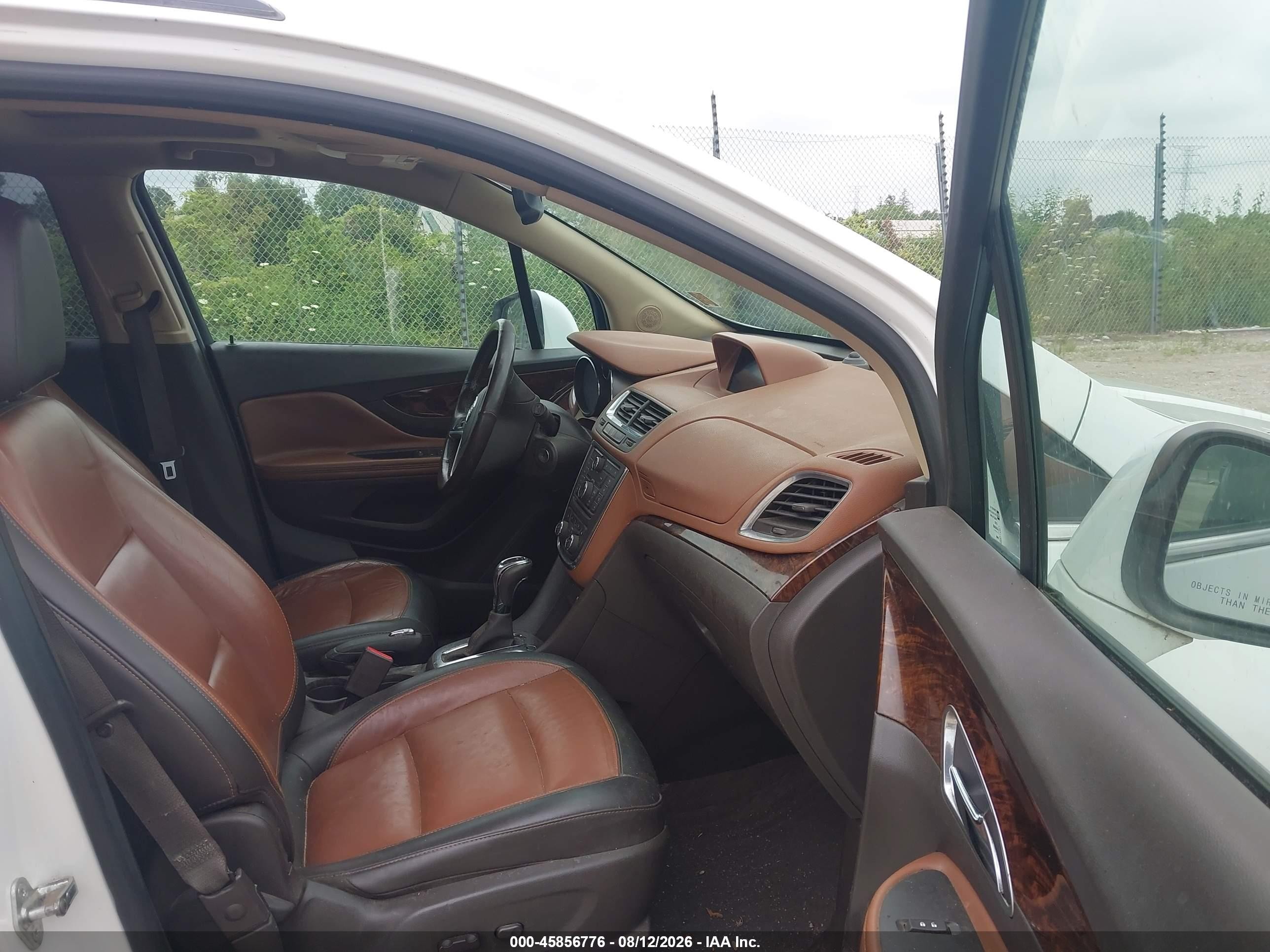 2013 Buick Encore   White vin: KL4CJCSBXDB143620