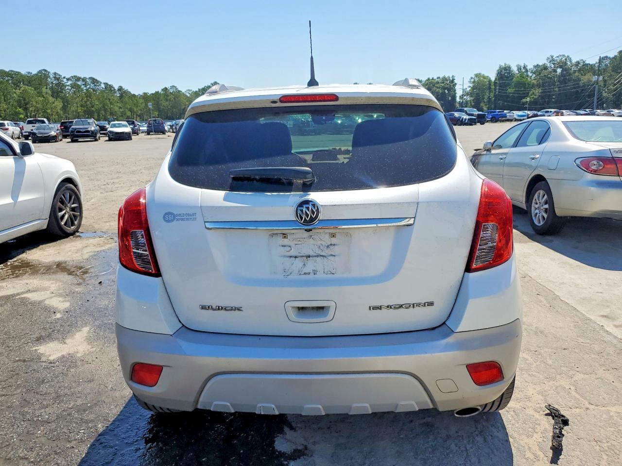 2013 Buick Encore White vin: KL4CJCSBXDB182448