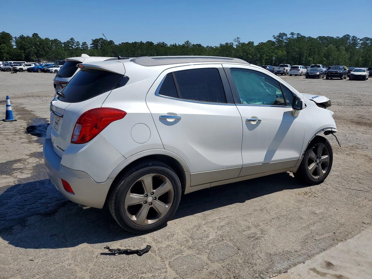 2013 Buick Encore White vin: KL4CJCSBXDB182448