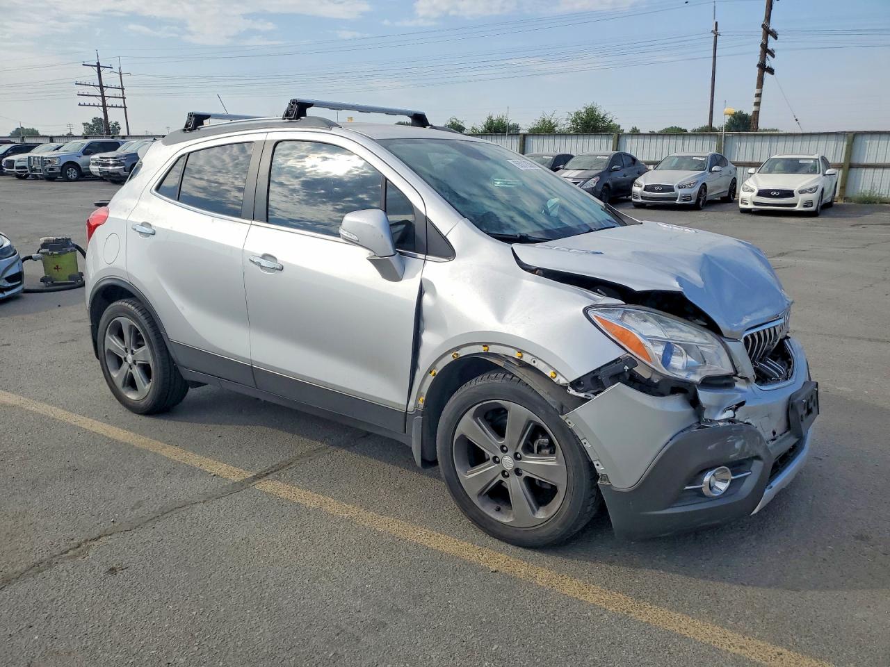 2014 Buick Encore Silver vin: KL4CJCSBXEB591759