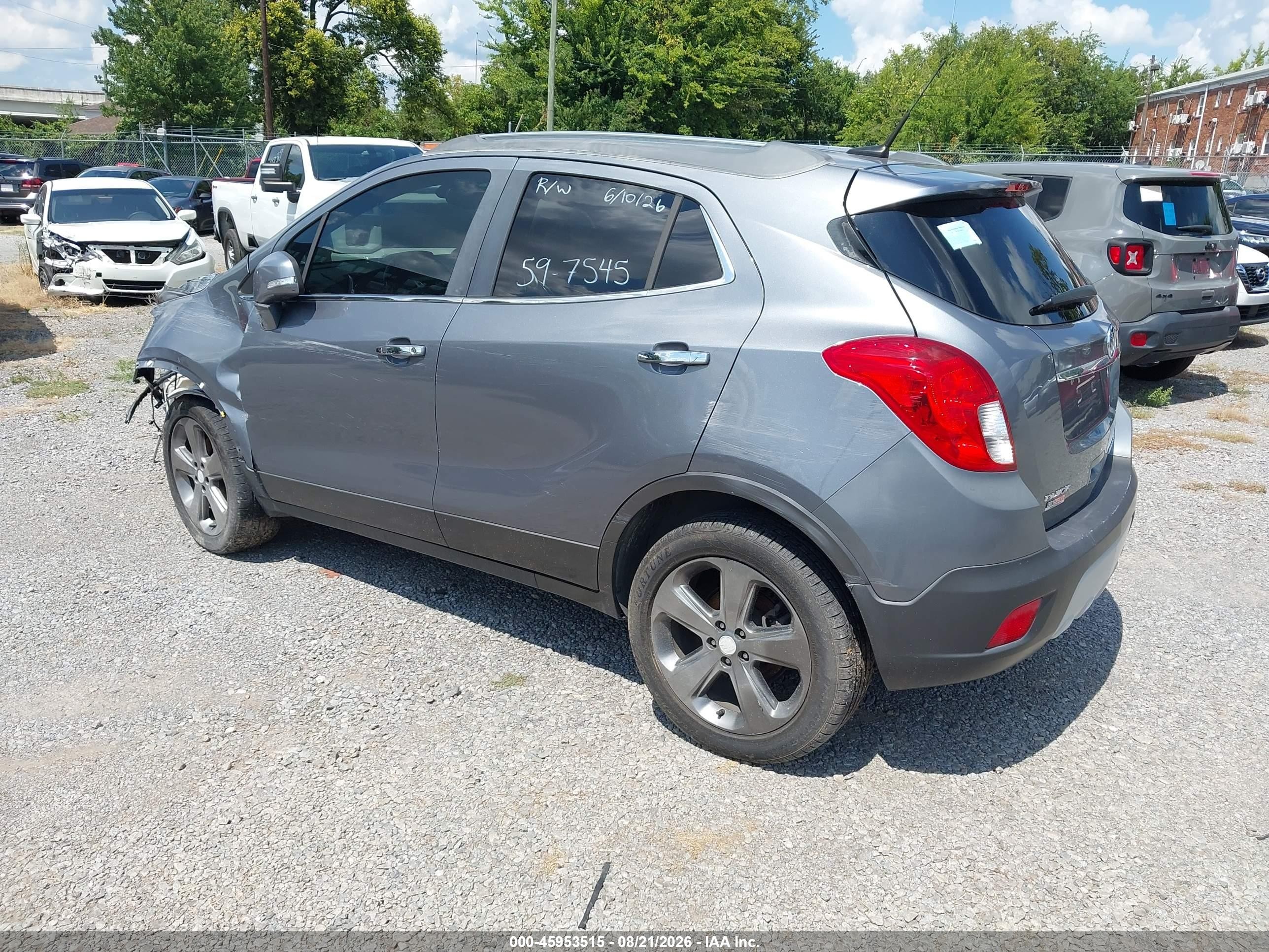 2014 Buick Encore Leather Gray vin: KL4CJCSBXEB597545