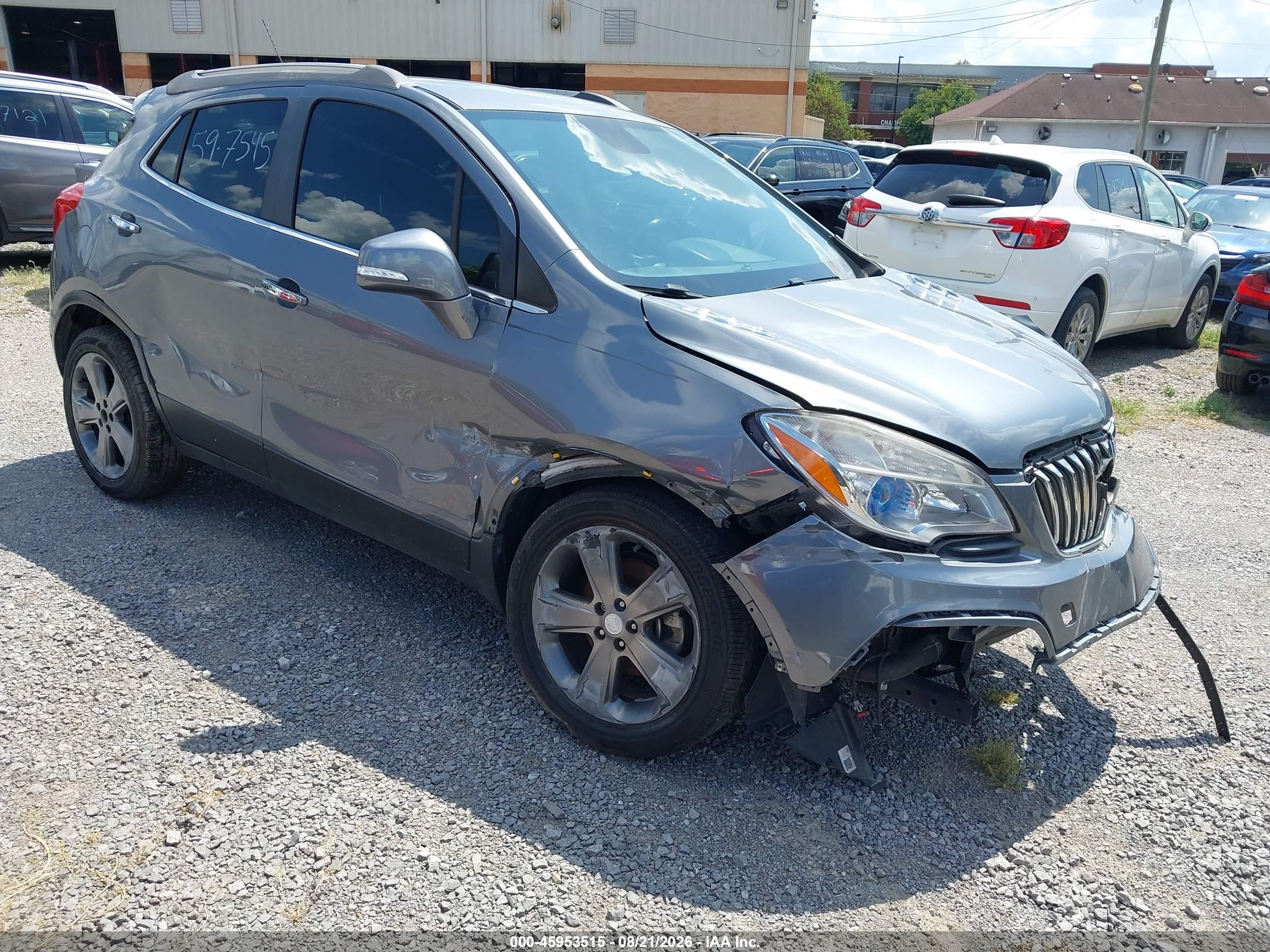 2014 Buick Encore Leather Gray vin: KL4CJCSBXEB597545