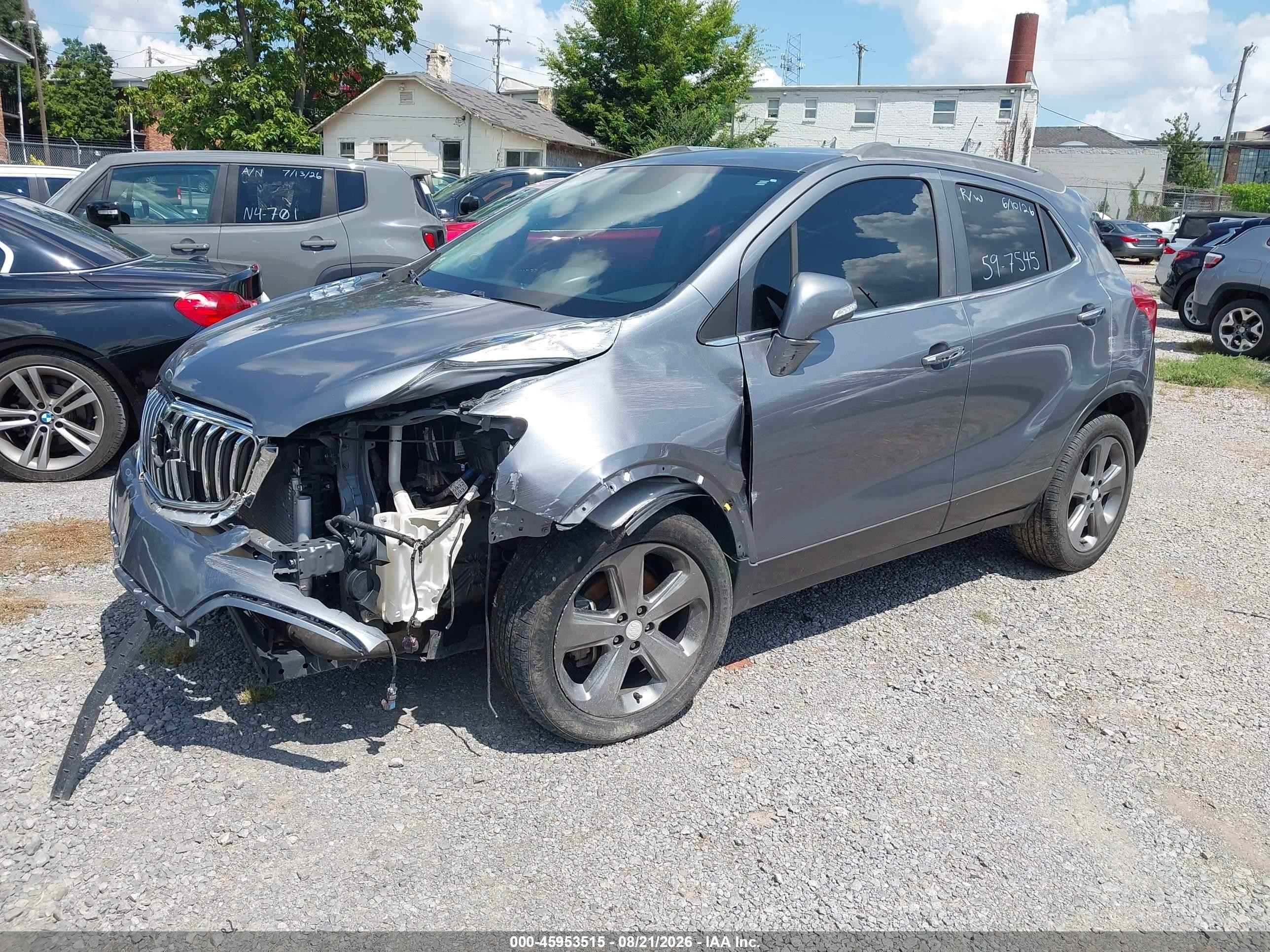 2014 Buick Encore Leather Gray vin: KL4CJCSBXEB597545