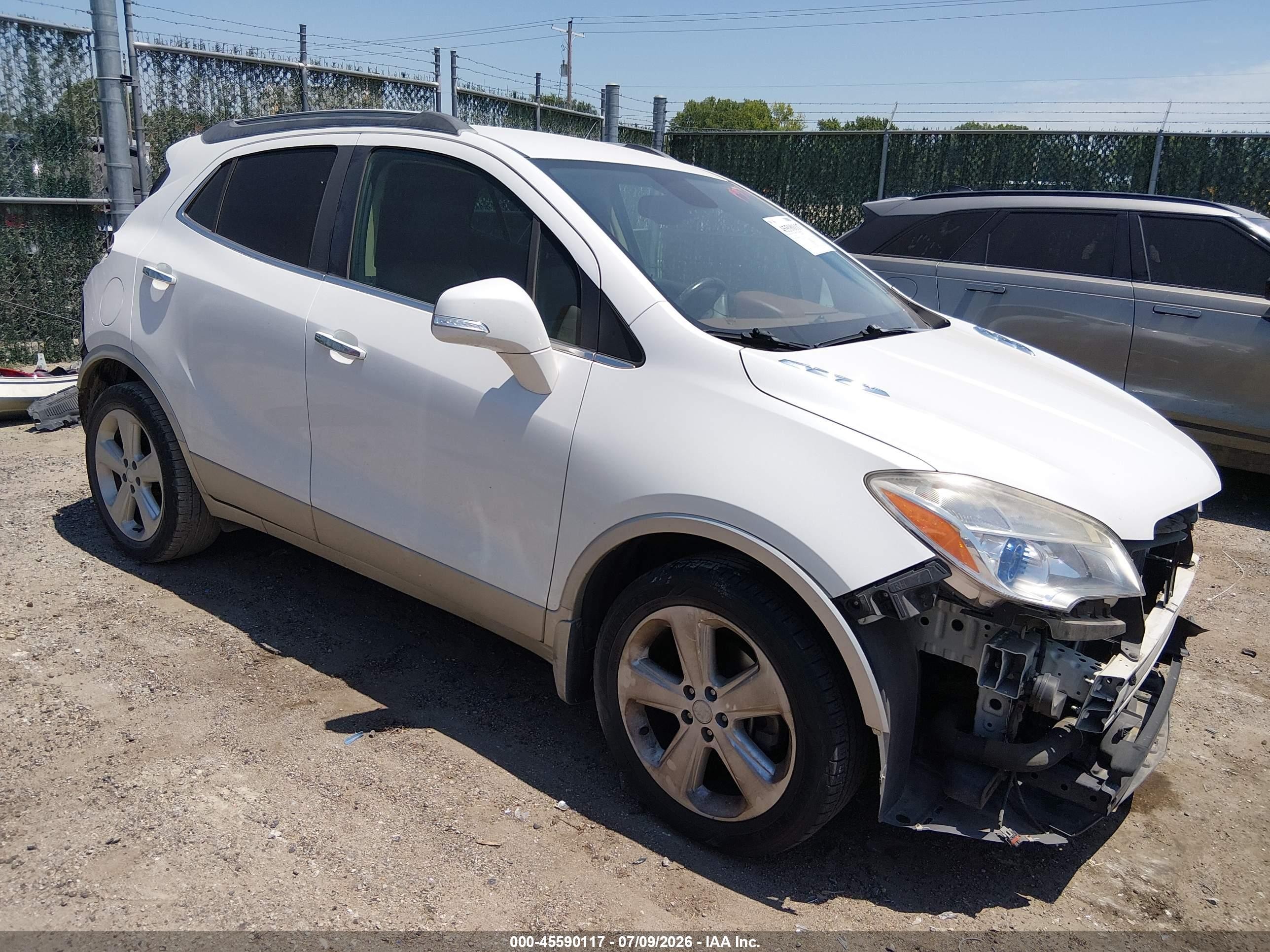 2015 Buick Encore Leather White vin: KL4CJCSBXFB200093