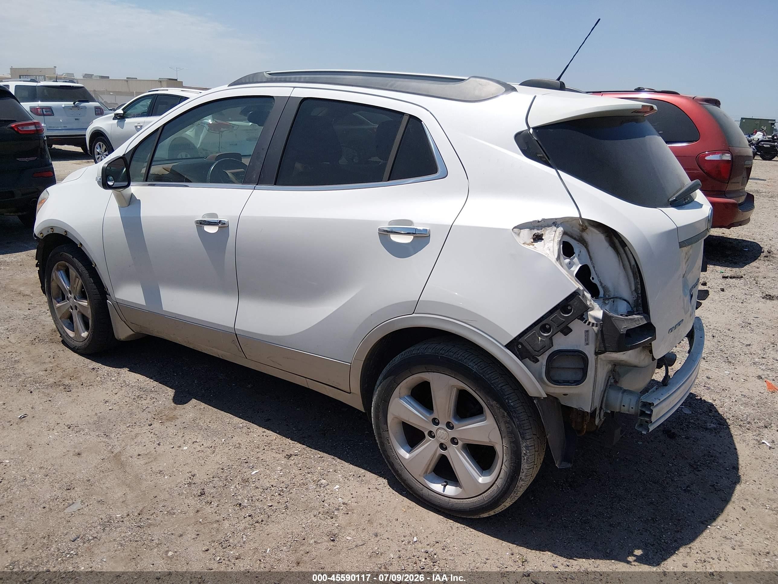 2015 Buick Encore Leather White vin: KL4CJCSBXFB200093