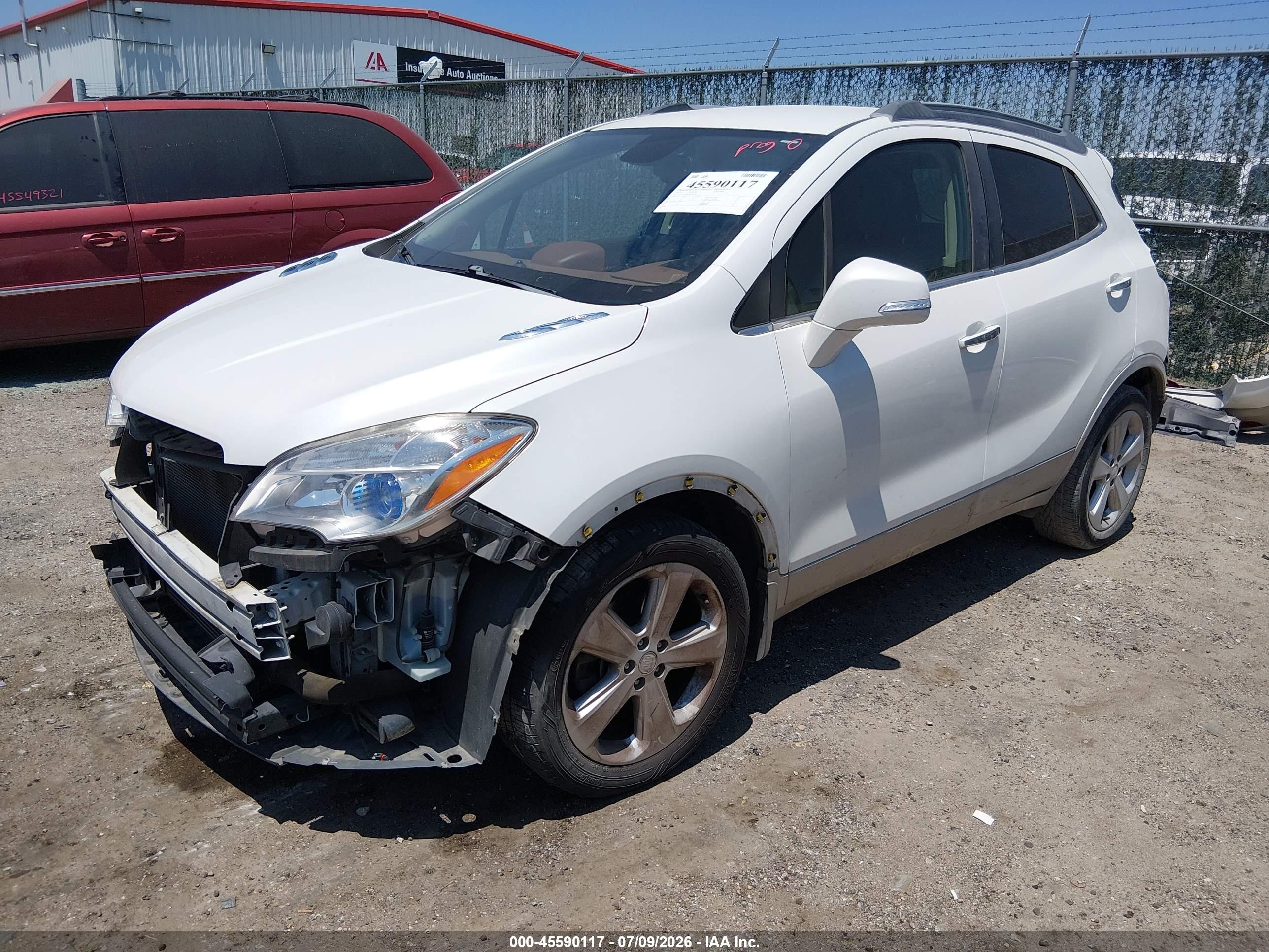 2015 Buick Encore Leather White vin: KL4CJCSBXFB200093
