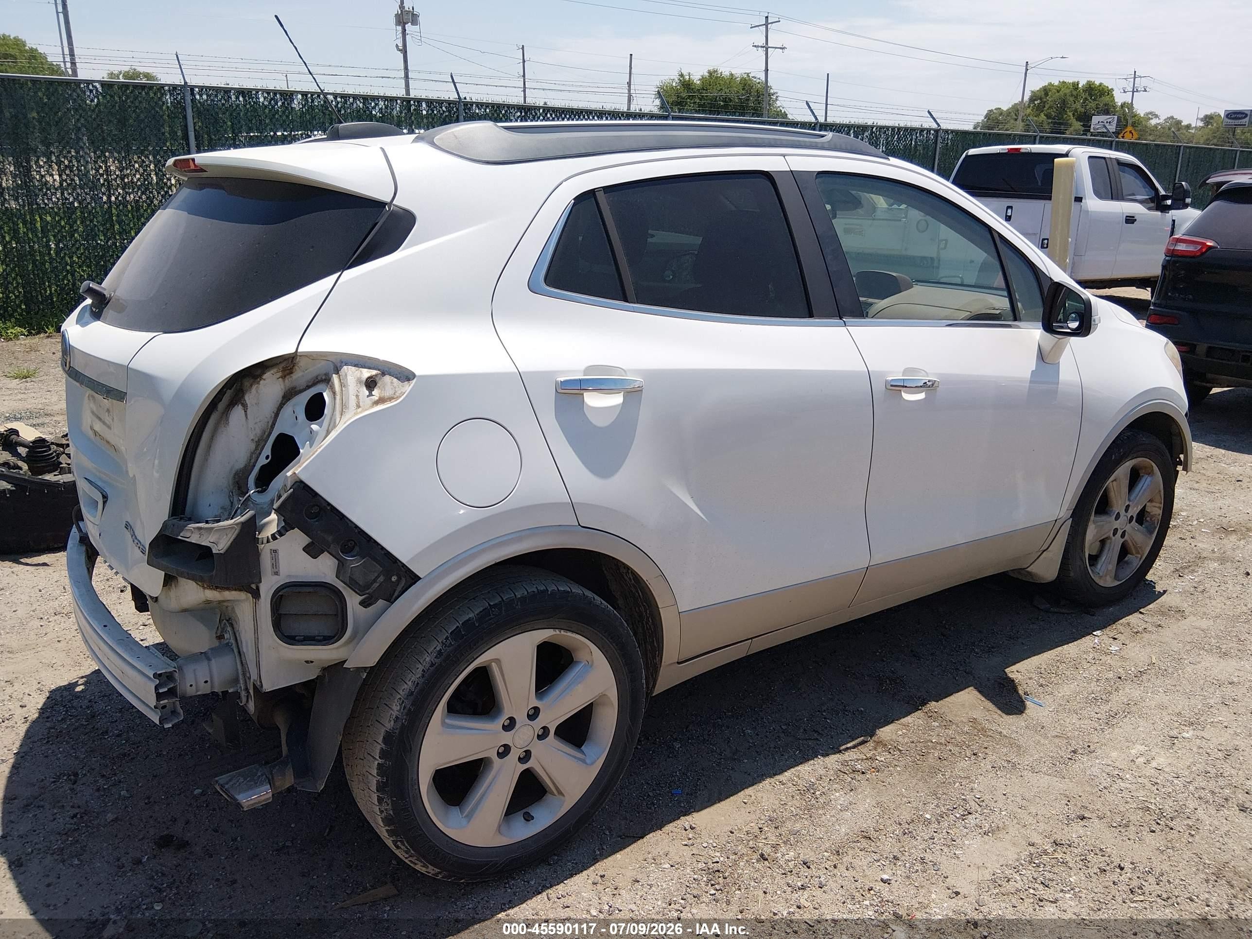 2015 Buick Encore Leather White vin: KL4CJCSBXFB200093