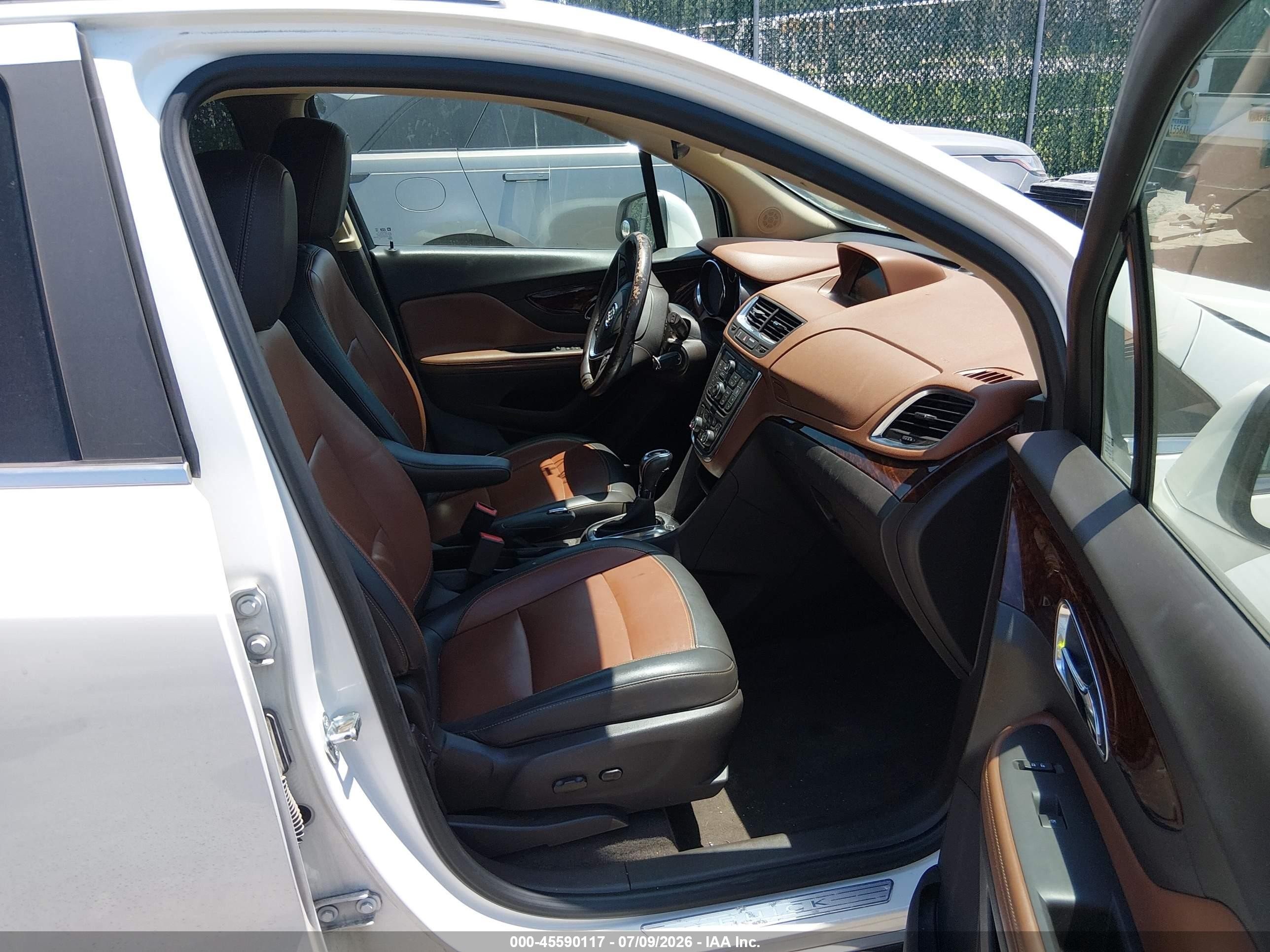 2015 Buick Encore Leather White vin: KL4CJCSBXFB200093