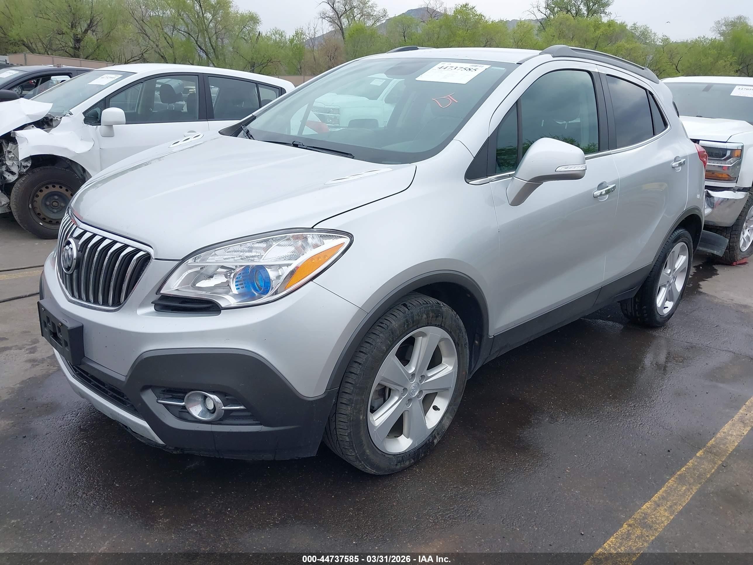 2015 Buick Encore Leather Серебряный vin: KL4CJCSBXFB224684