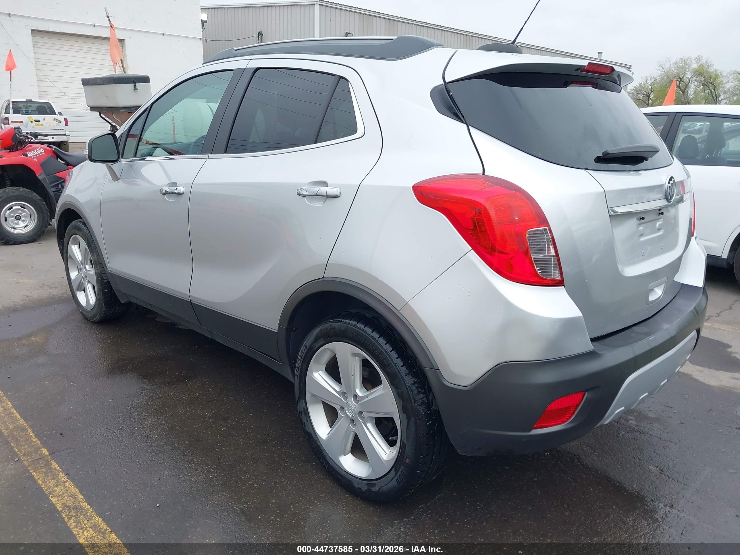 2015 Buick Encore Leather Серебряный vin: KL4CJCSBXFB224684