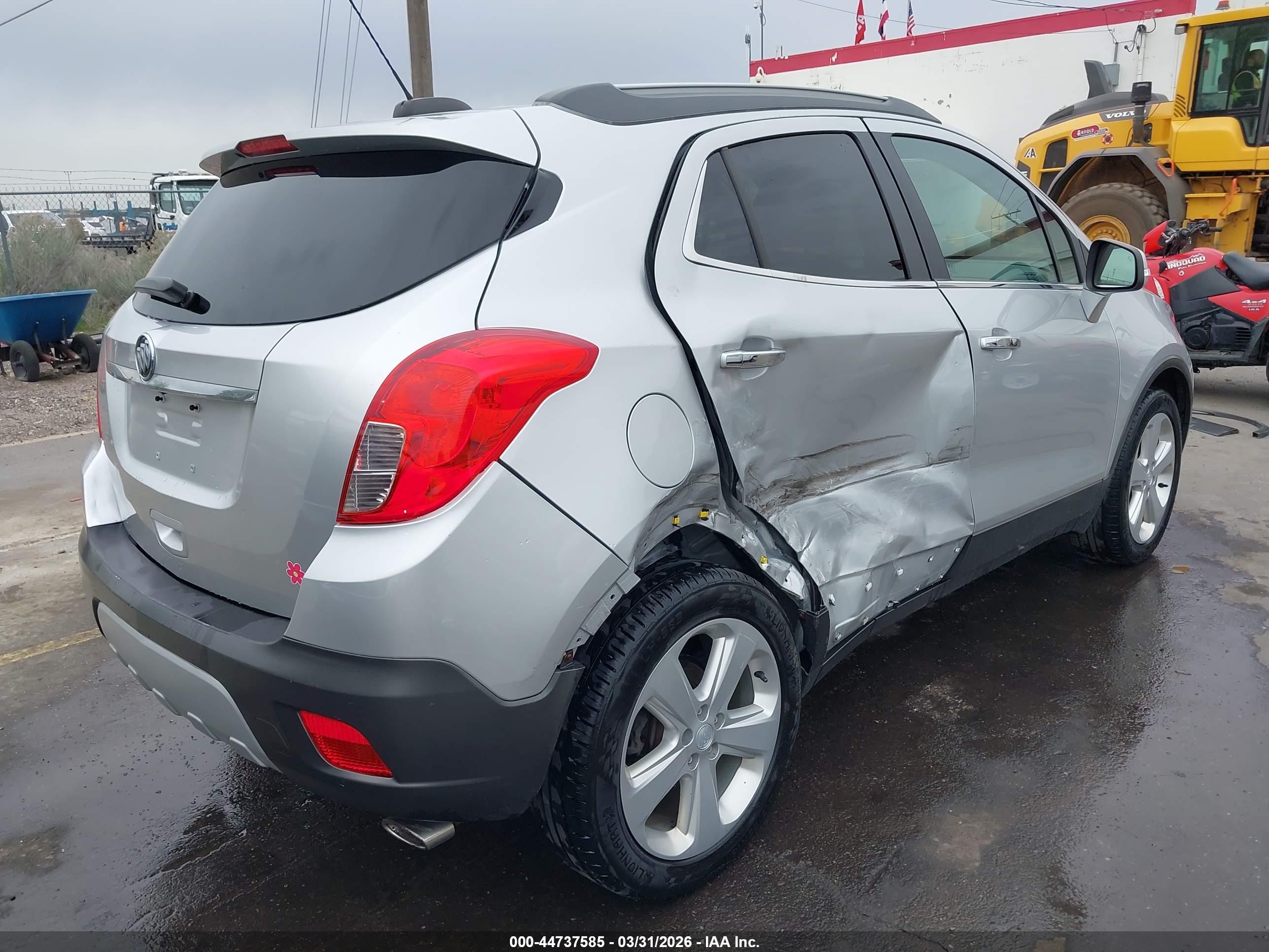 2015 Buick Encore Leather Серебряный vin: KL4CJCSBXFB224684