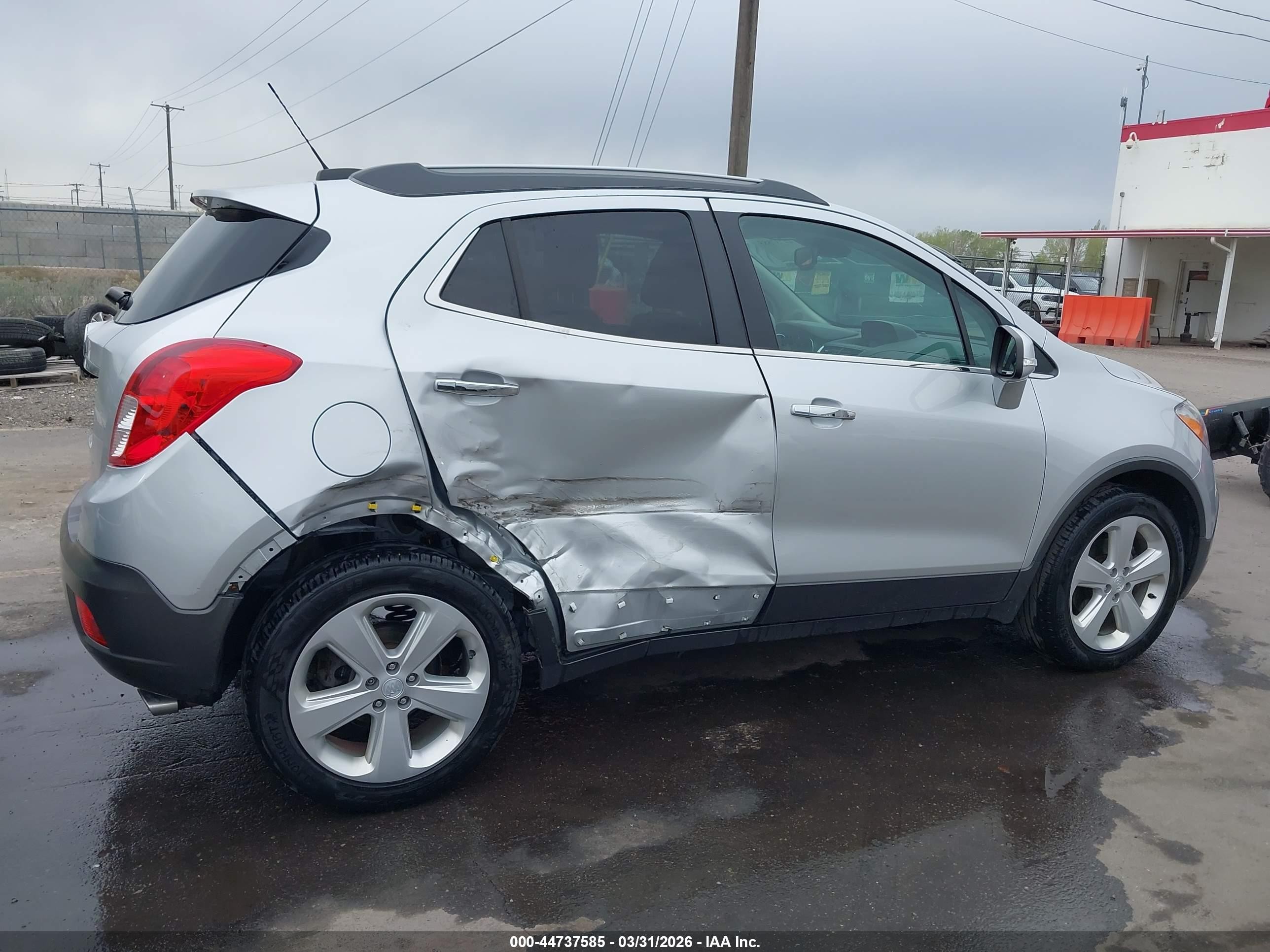 2015 Buick Encore Leather Серебряный vin: KL4CJCSBXFB224684