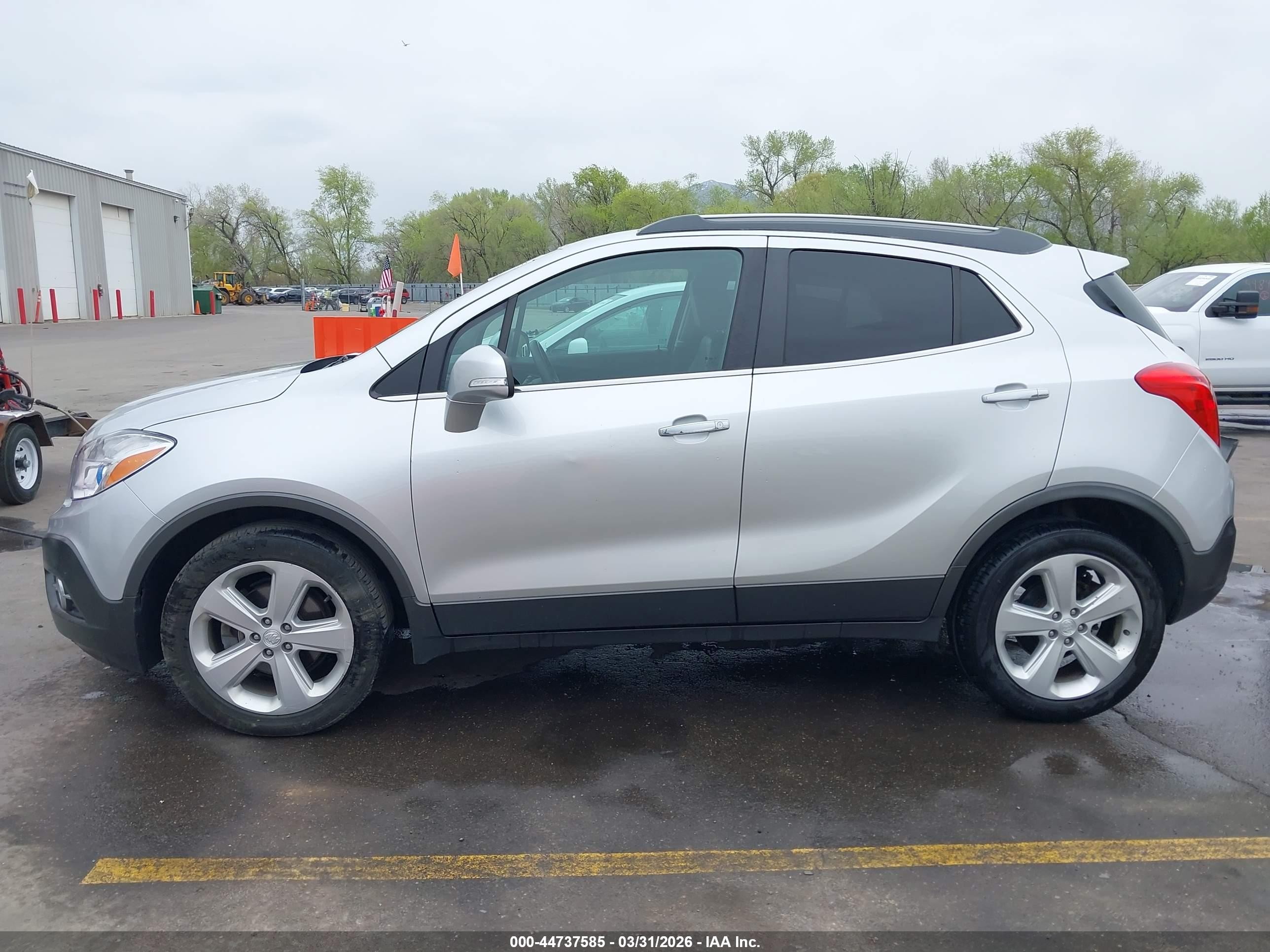 2015 Buick Encore Leather Серебряный vin: KL4CJCSBXFB224684
