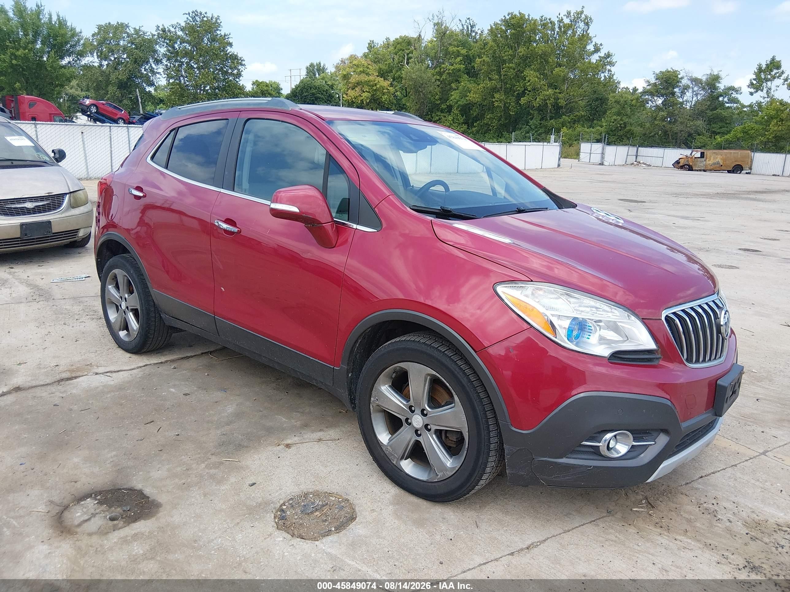 2014 Buick Encore Premium Red vin: KL4CJDSB1EB521461