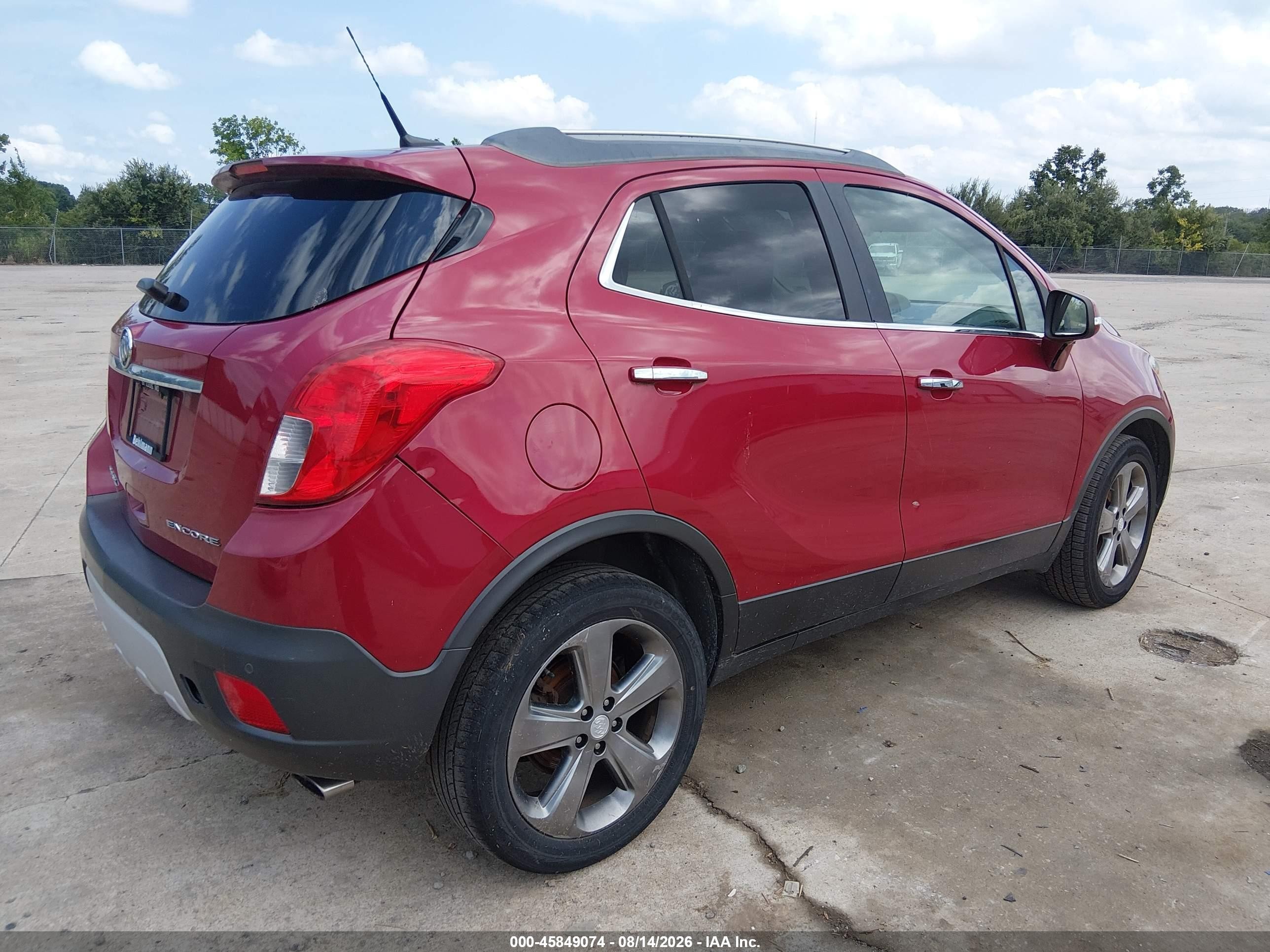 2014 Buick Encore Premium Red vin: KL4CJDSB1EB521461