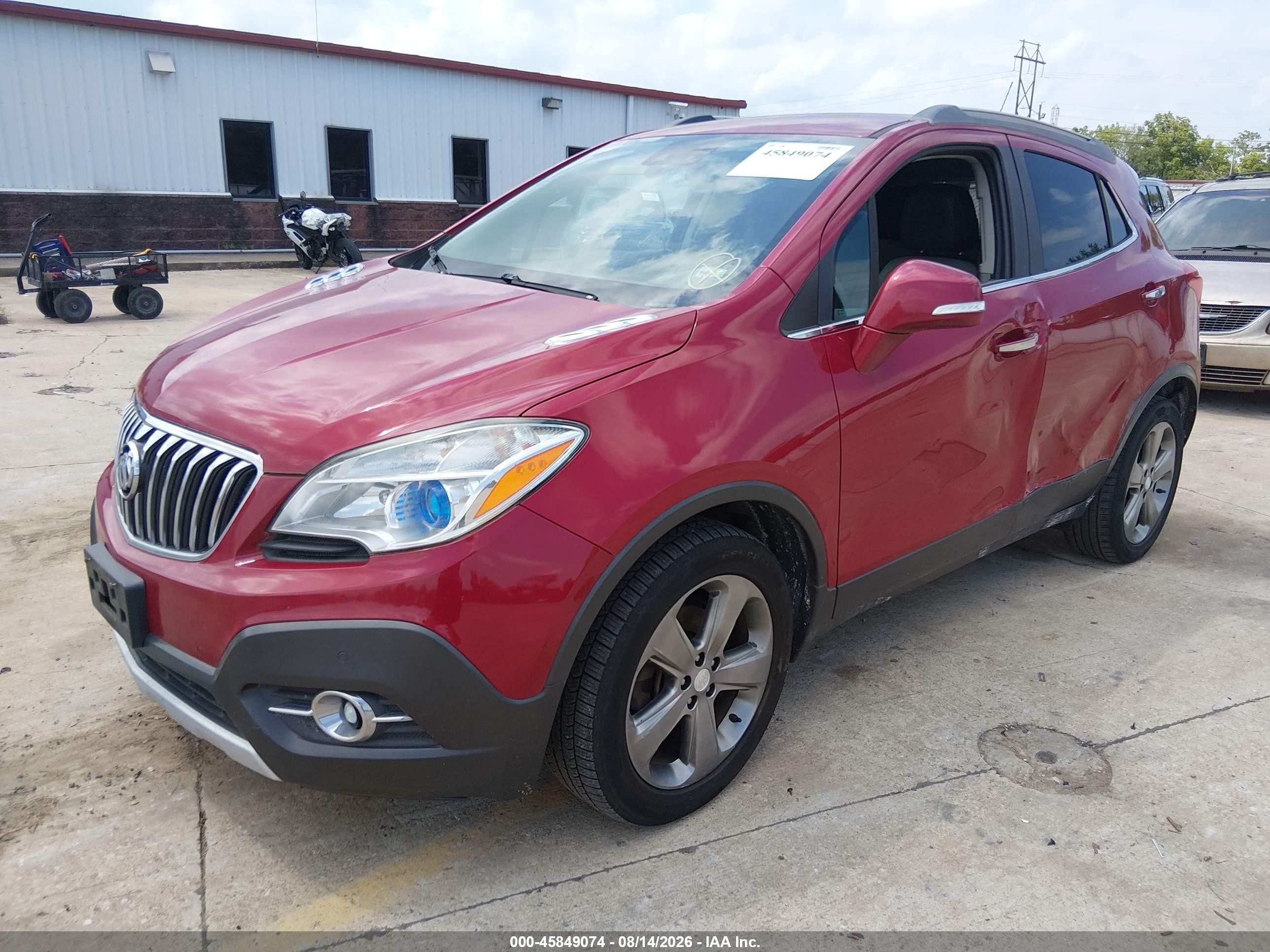 2014 Buick Encore Premium Red vin: KL4CJDSB1EB521461