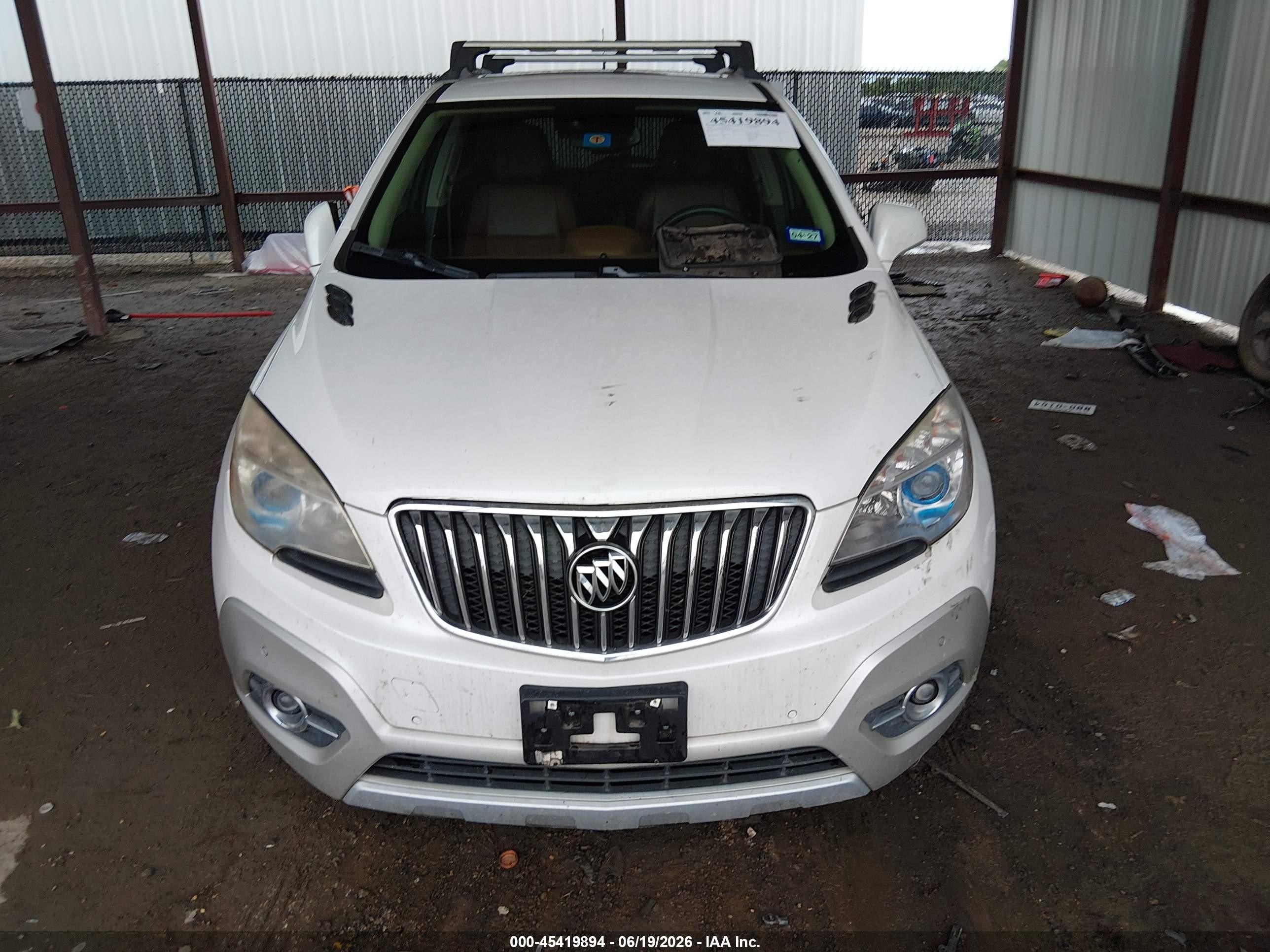 2013 Buick Encore Premium White vin: KL4CJDSB2DB180165