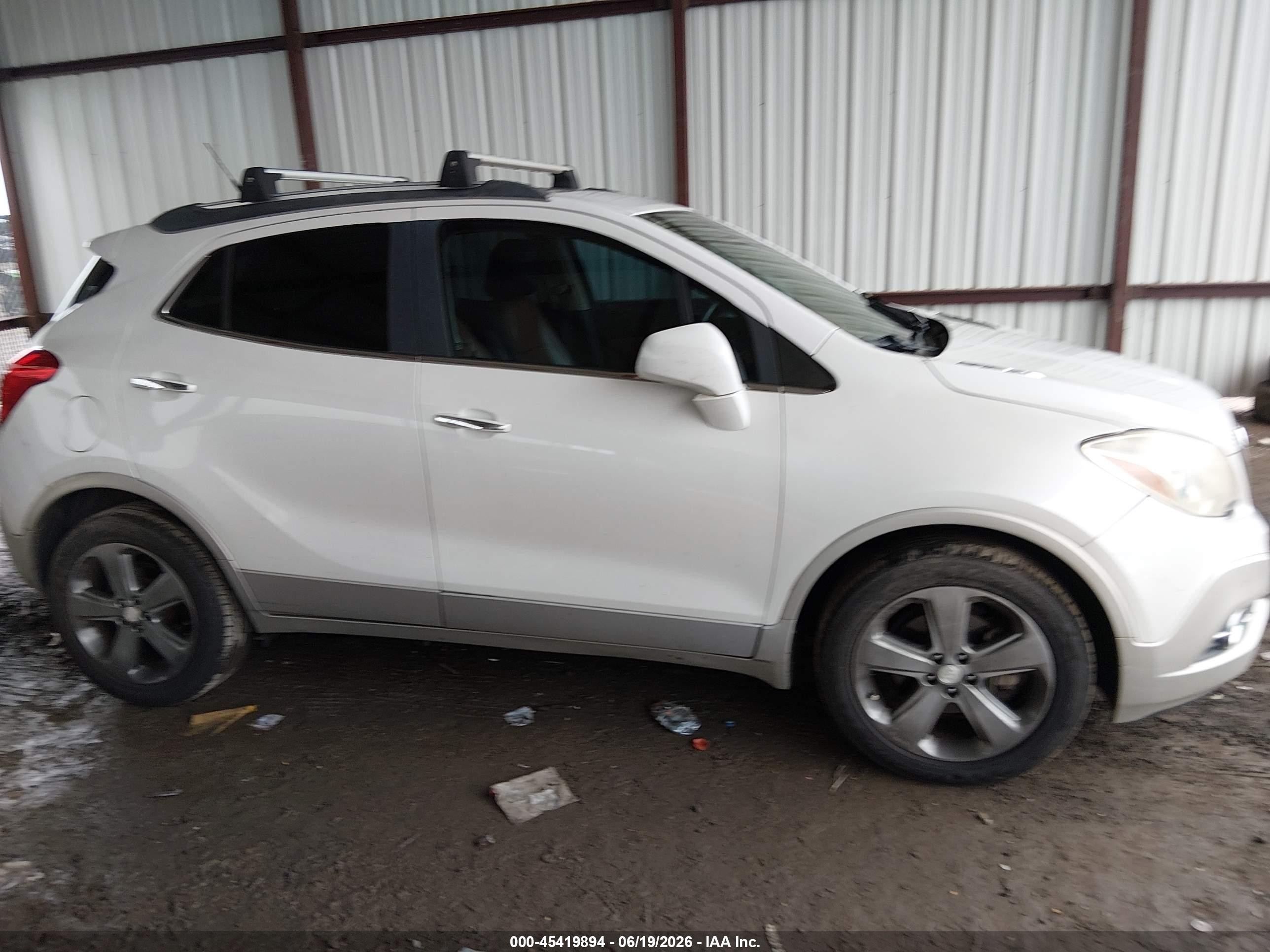 2013 Buick Encore Premium White vin: KL4CJDSB2DB180165