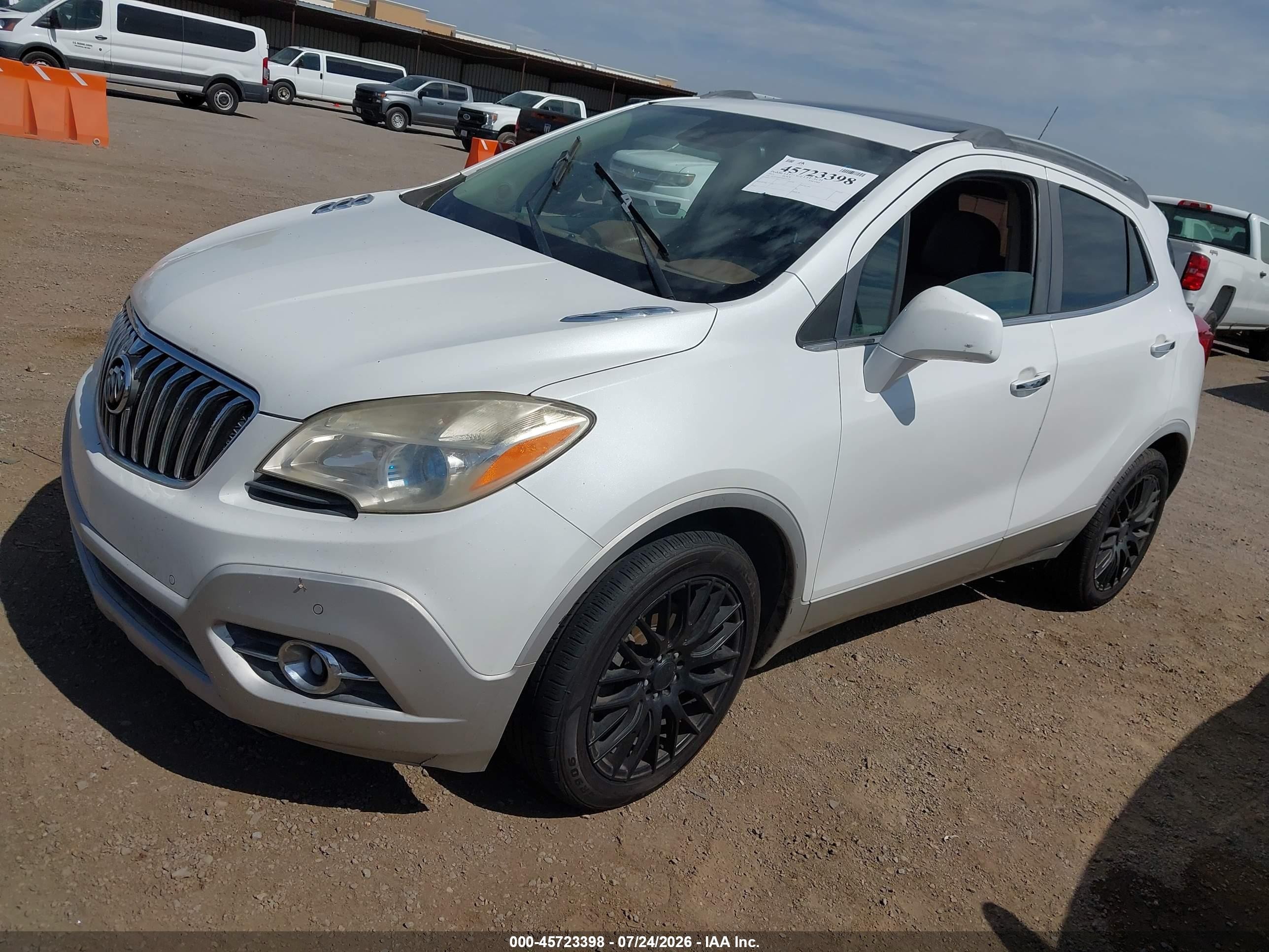 2013 Buick Encore Premium White vin: KL4CJDSB3DB113395