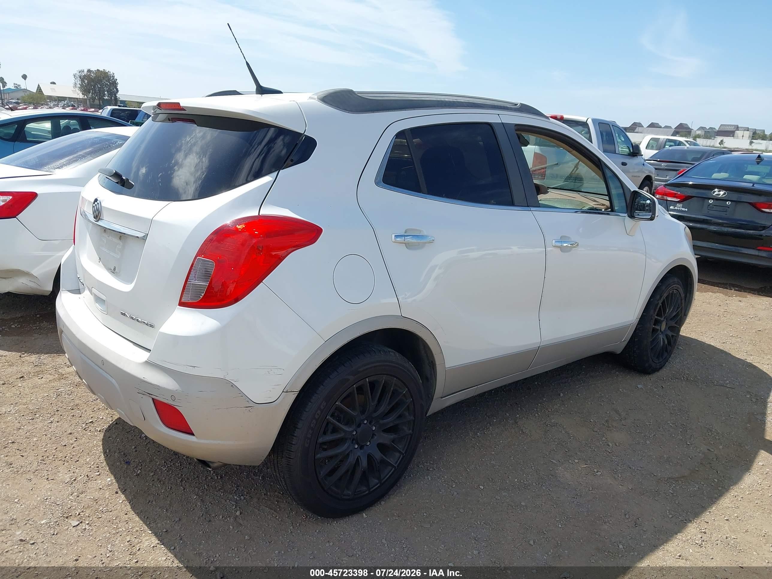 2013 Buick Encore Premium White vin: KL4CJDSB3DB113395
