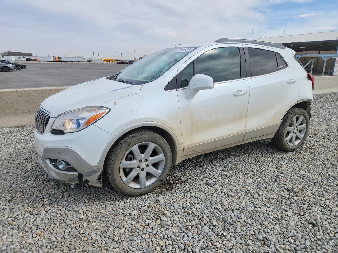 2013 Buick Encore White vin: KL4CJDSB4DB087681