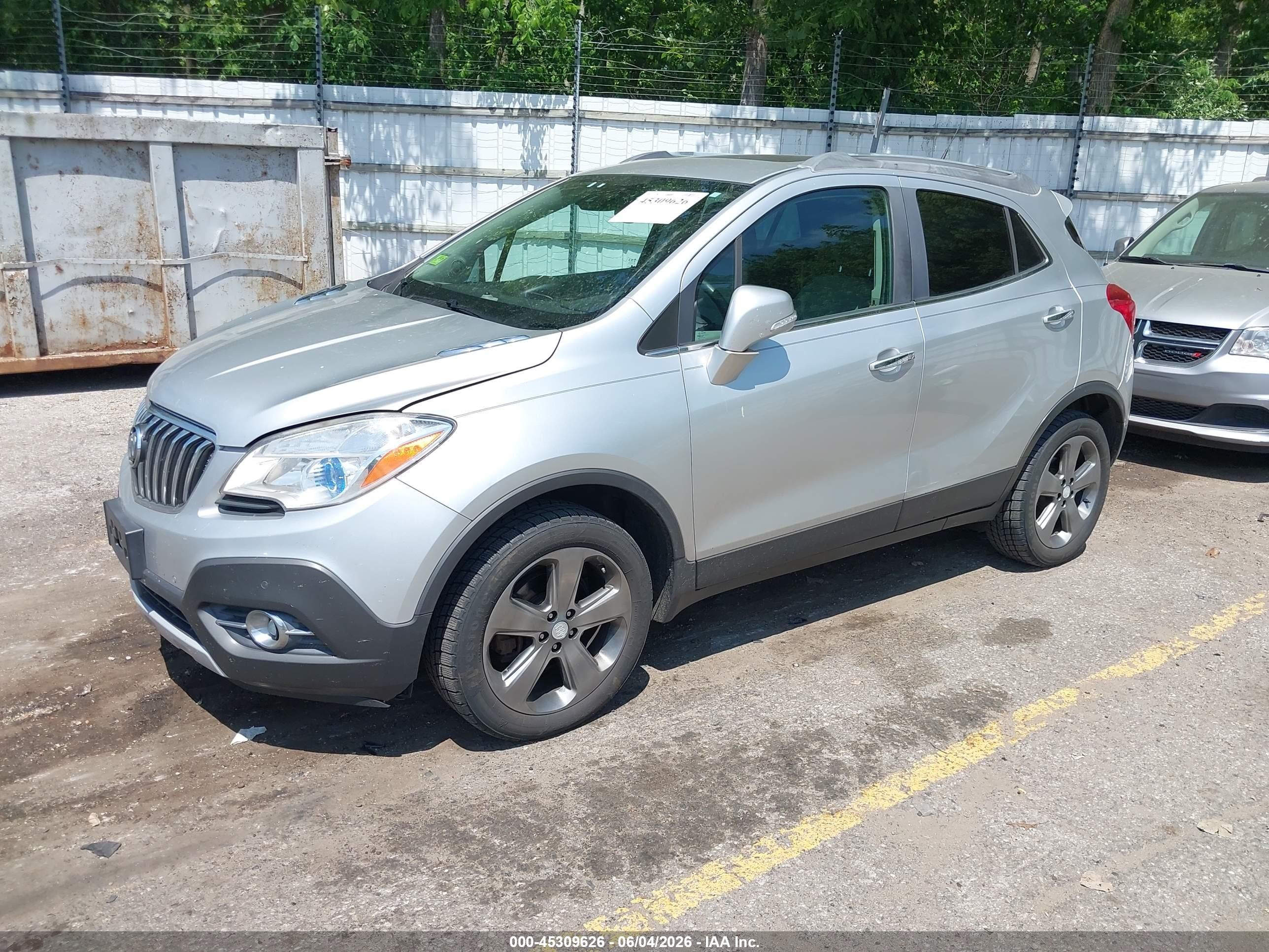 2014 Buick Encore Premium Silver vin: KL4CJDSB4EB553286