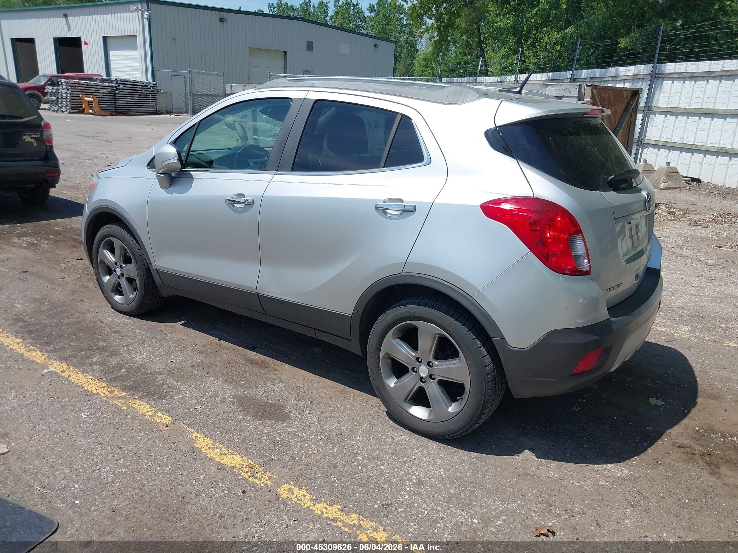 2014 Buick Encore Premium Silver vin: KL4CJDSB4EB553286