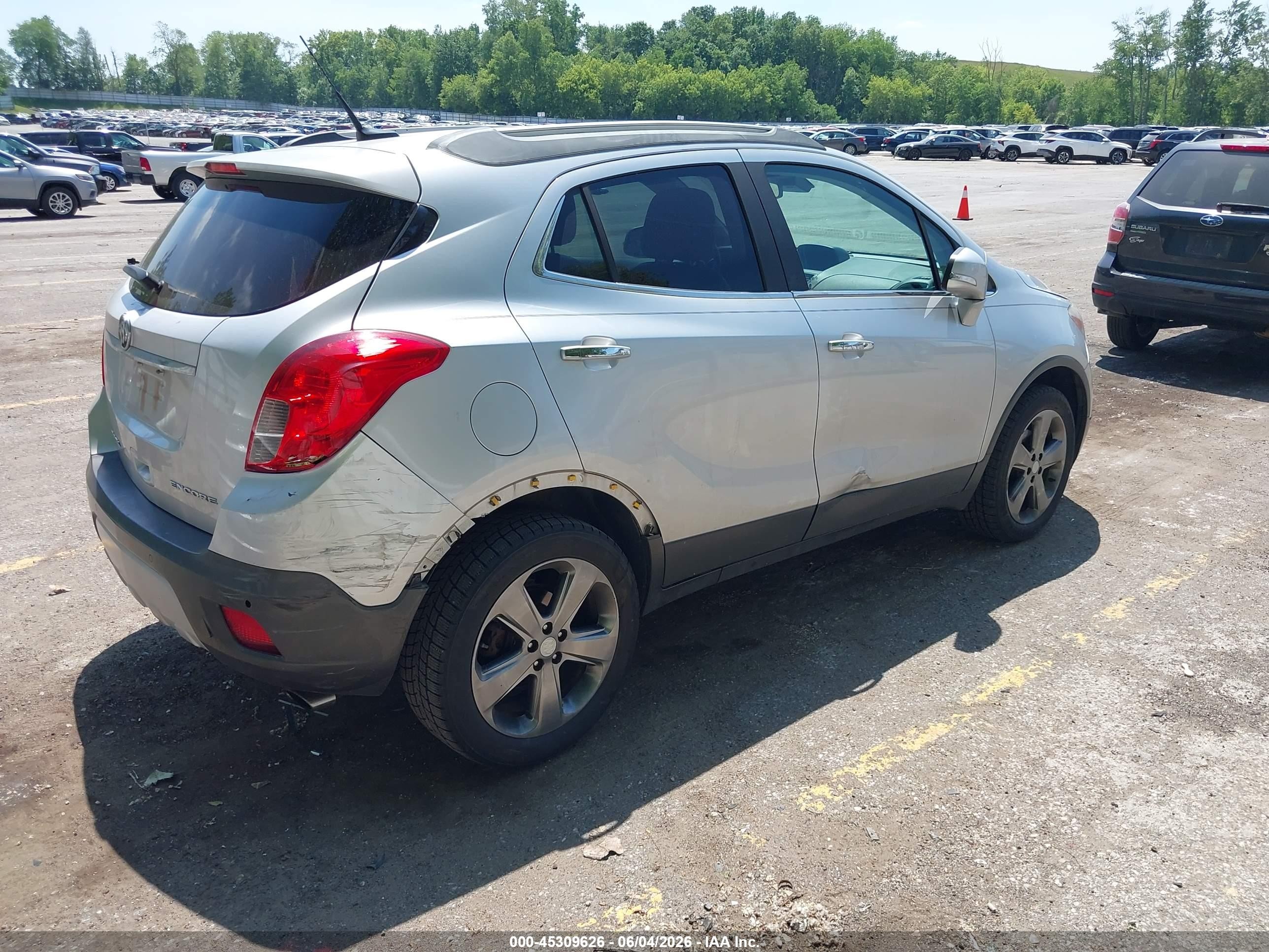 2014 Buick Encore Premium Silver vin: KL4CJDSB4EB553286
