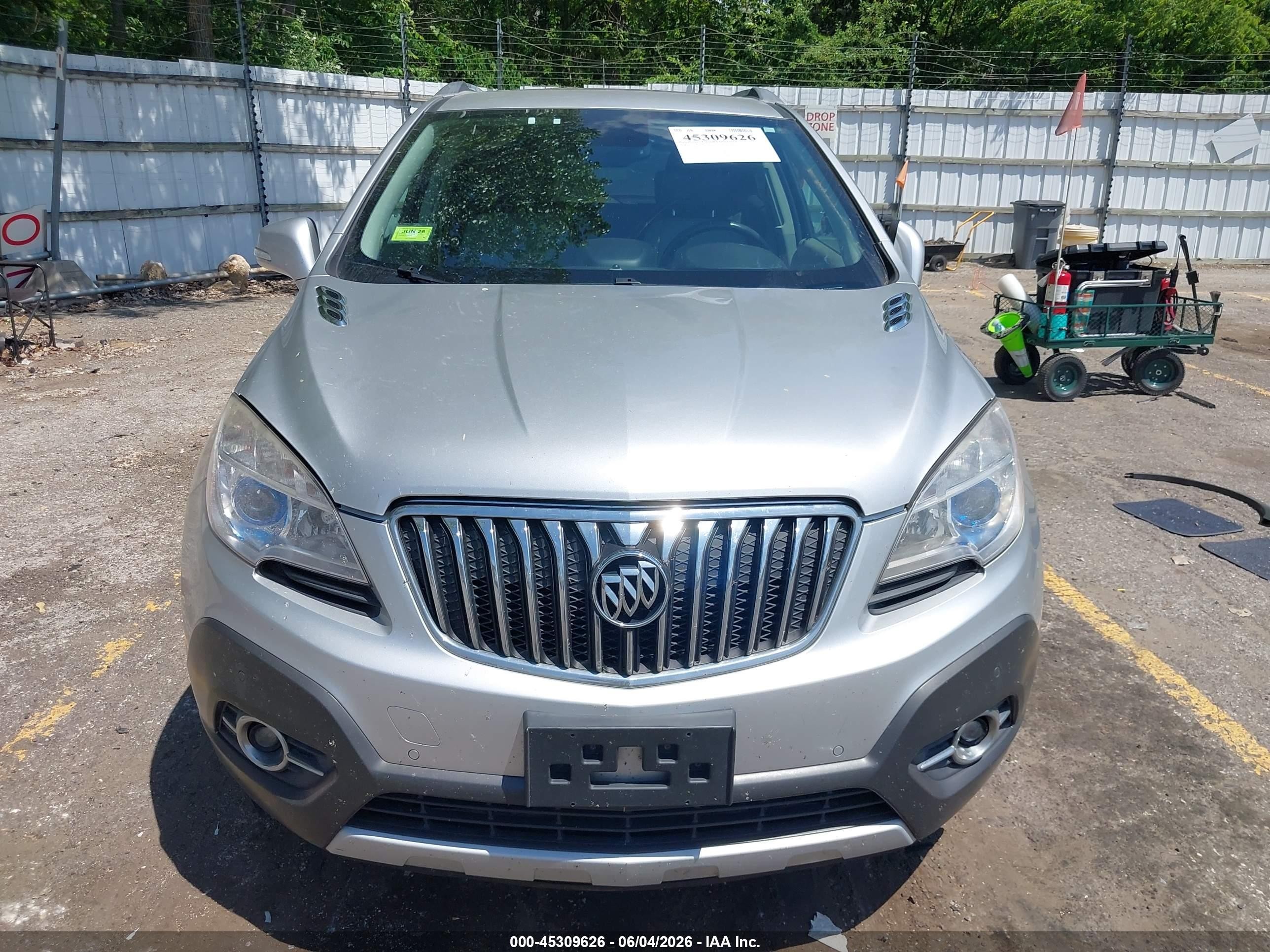 2014 Buick Encore Premium Silver vin: KL4CJDSB4EB553286