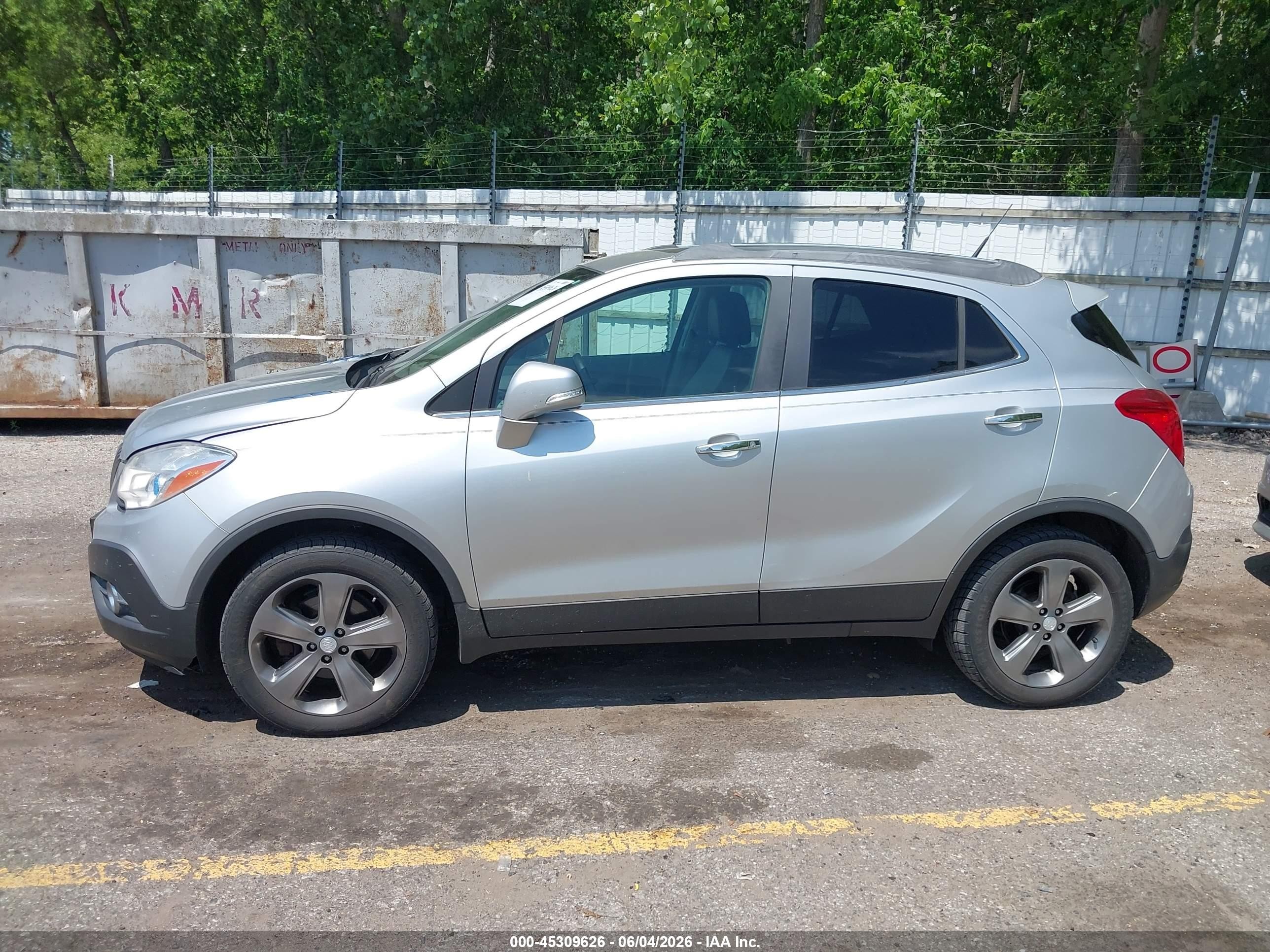 2014 Buick Encore Premium Silver vin: KL4CJDSB4EB553286