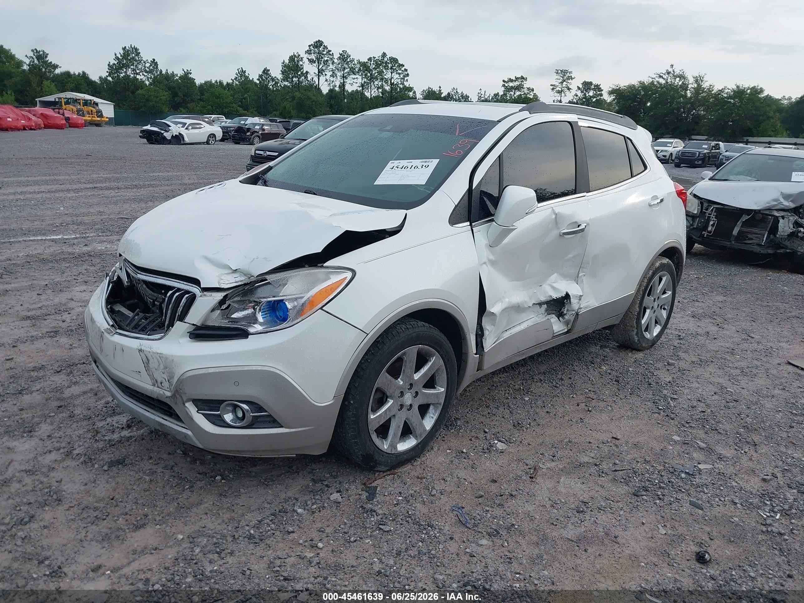 2014 Buick Encore Premium White vin: KL4CJDSB5EB652876