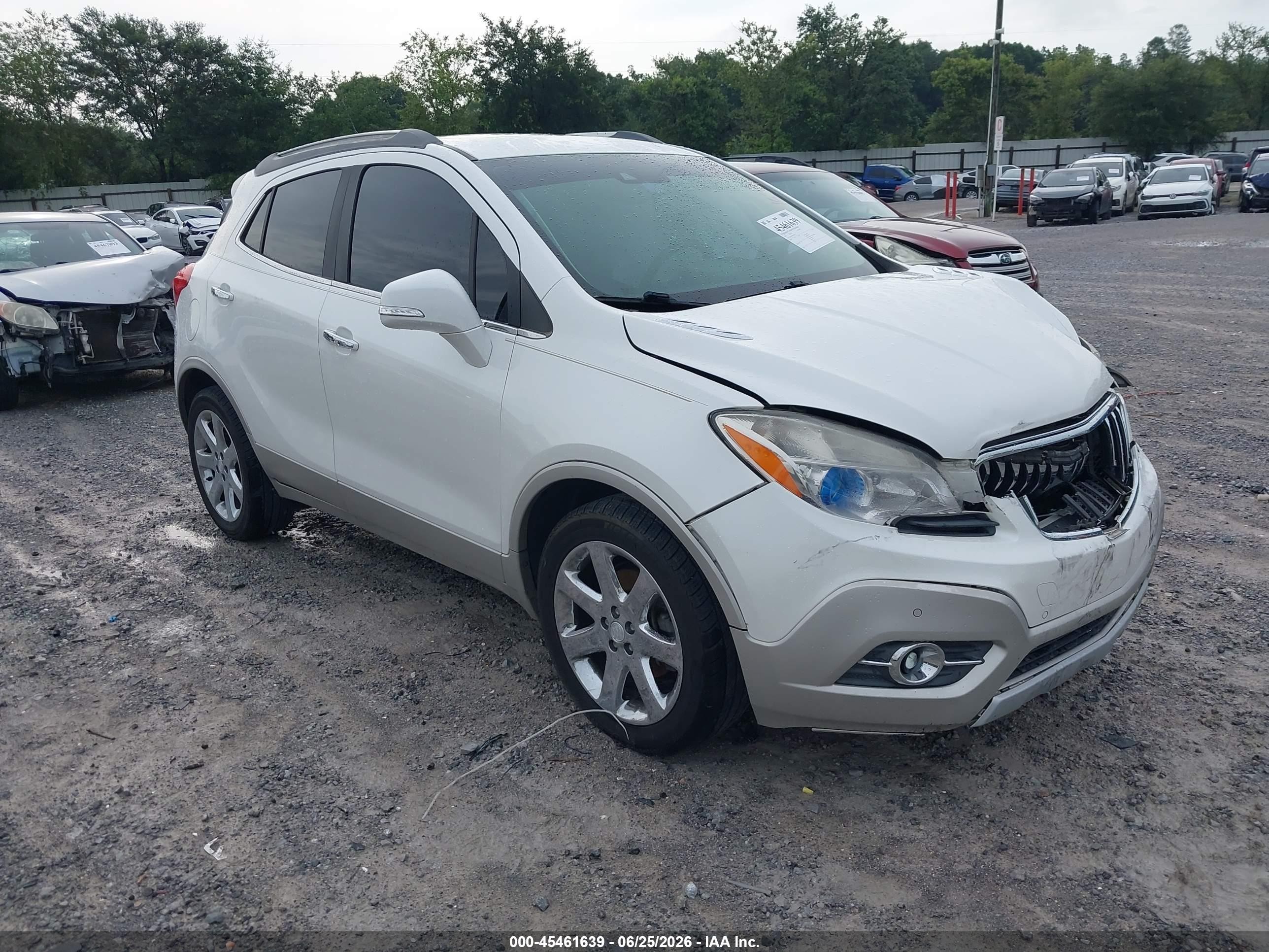 2014 Buick Encore Premium White vin: KL4CJDSB5EB652876
