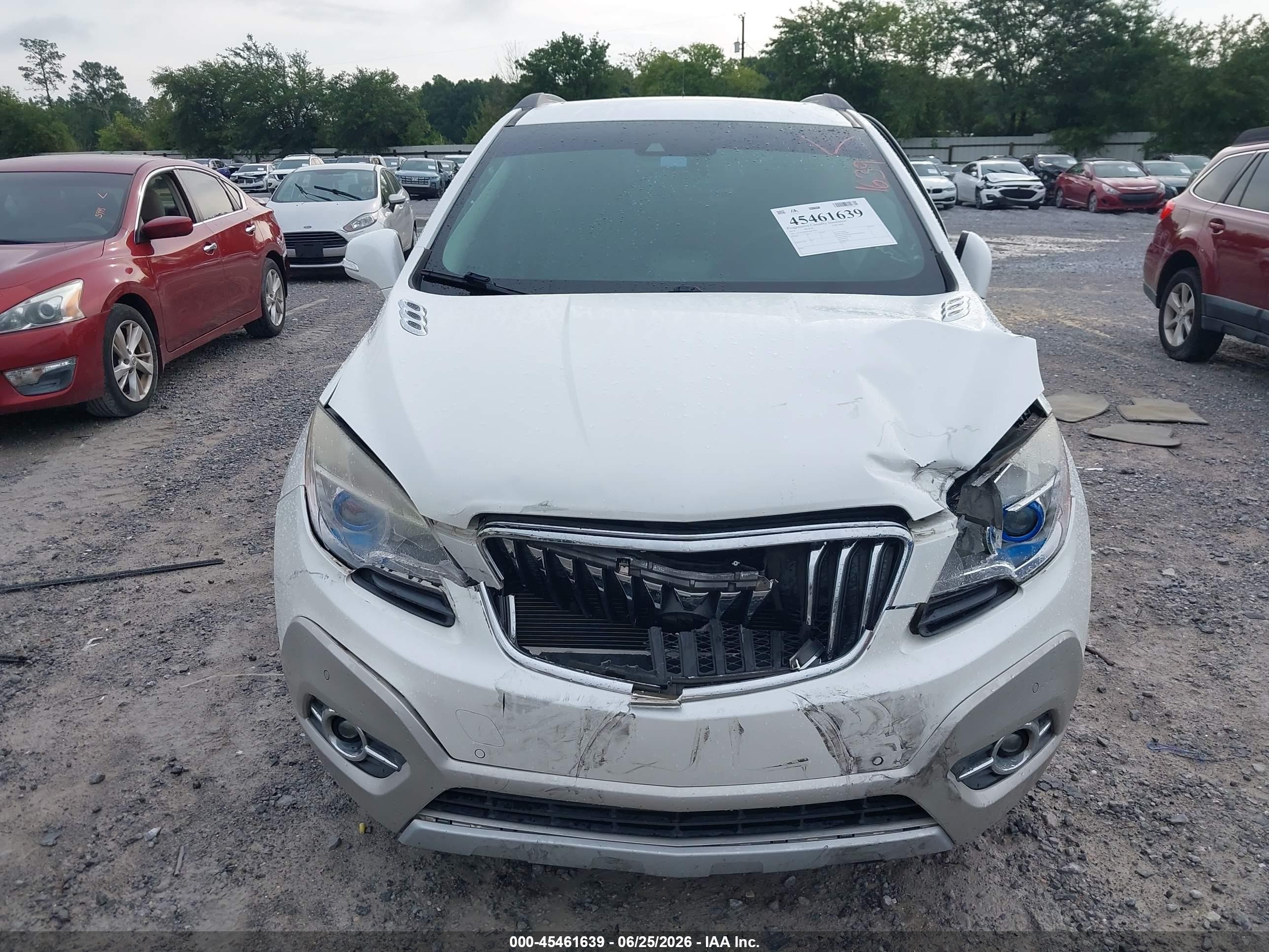 2014 Buick Encore Premium White vin: KL4CJDSB5EB652876