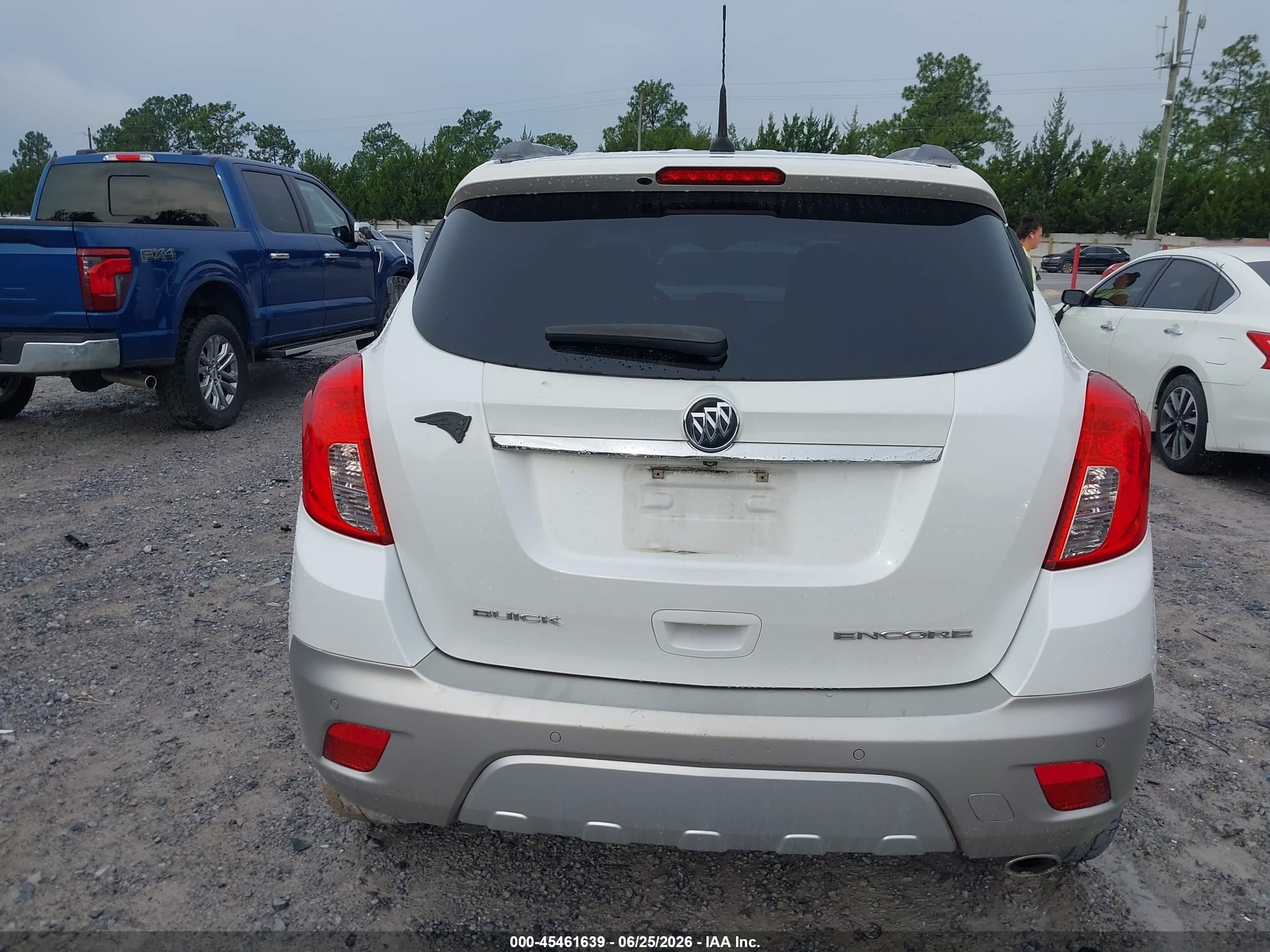 2014 Buick Encore Premium White vin: KL4CJDSB5EB652876