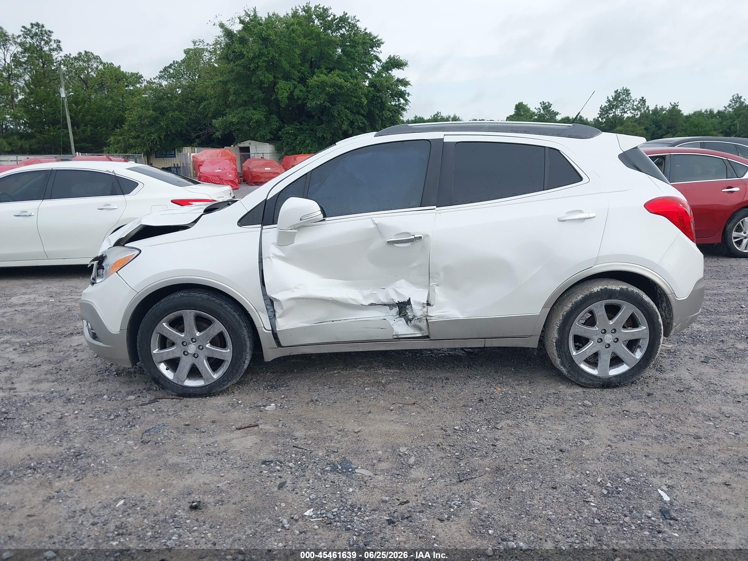 2014 Buick Encore Premium White vin: KL4CJDSB5EB652876