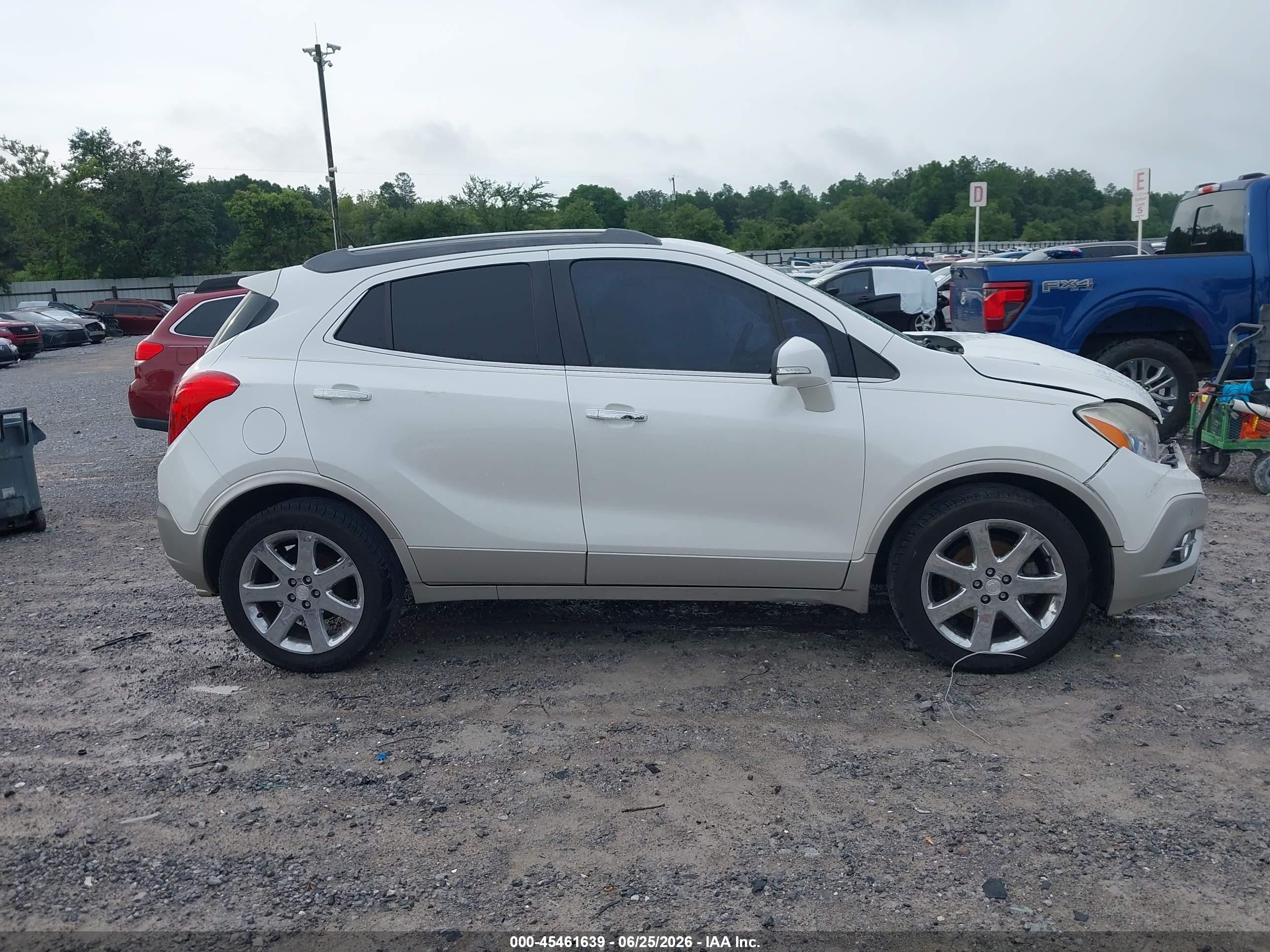 2014 Buick Encore Premium White vin: KL4CJDSB5EB652876