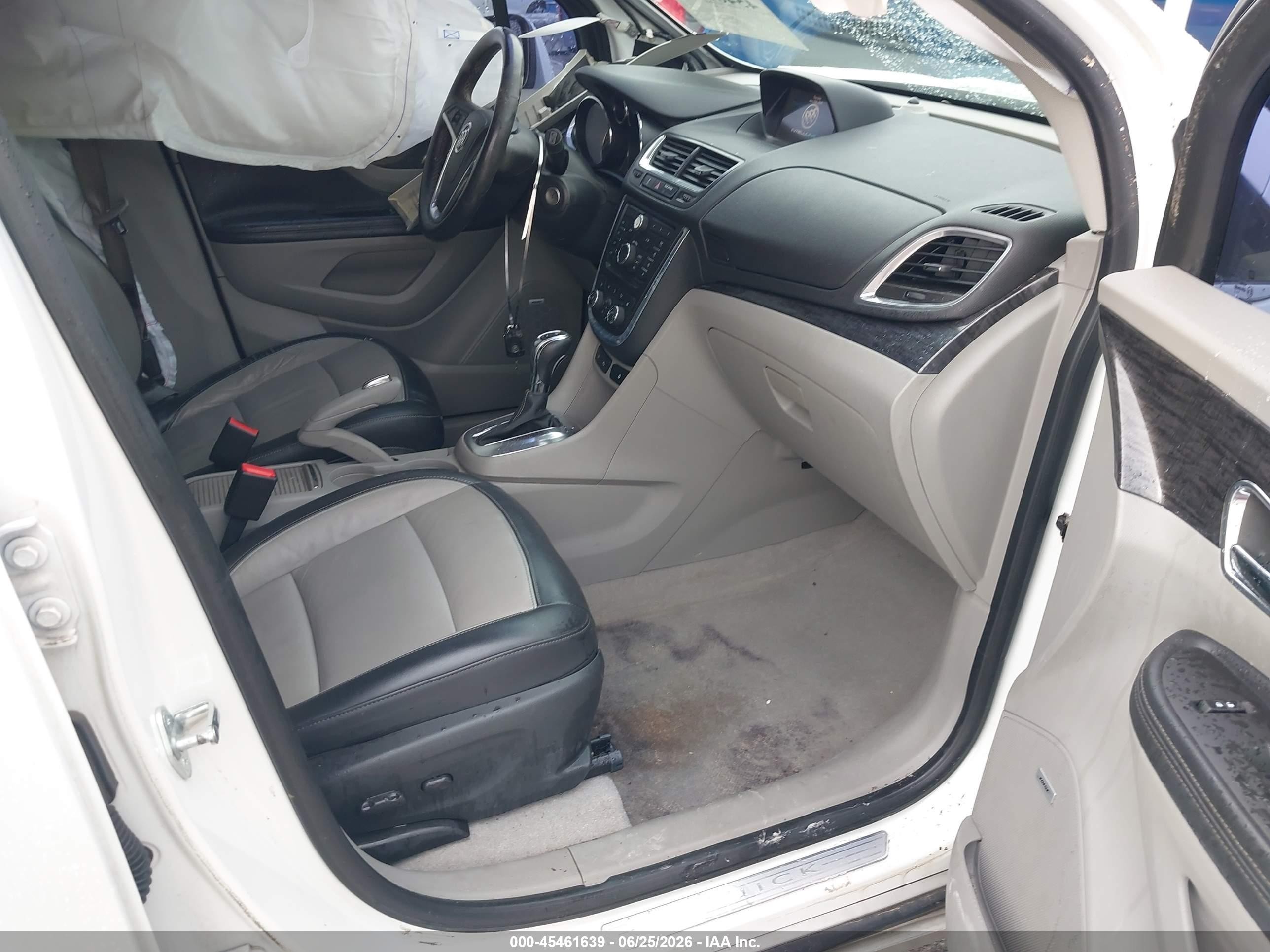 2014 Buick Encore Premium White vin: KL4CJDSB5EB652876