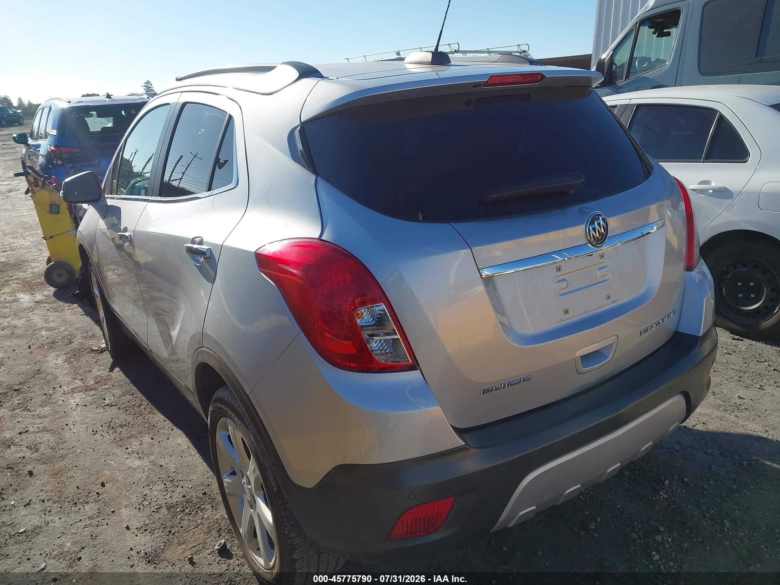 2015 Buick Encore Premium Silver vin: KL4CJDSB5FB187355