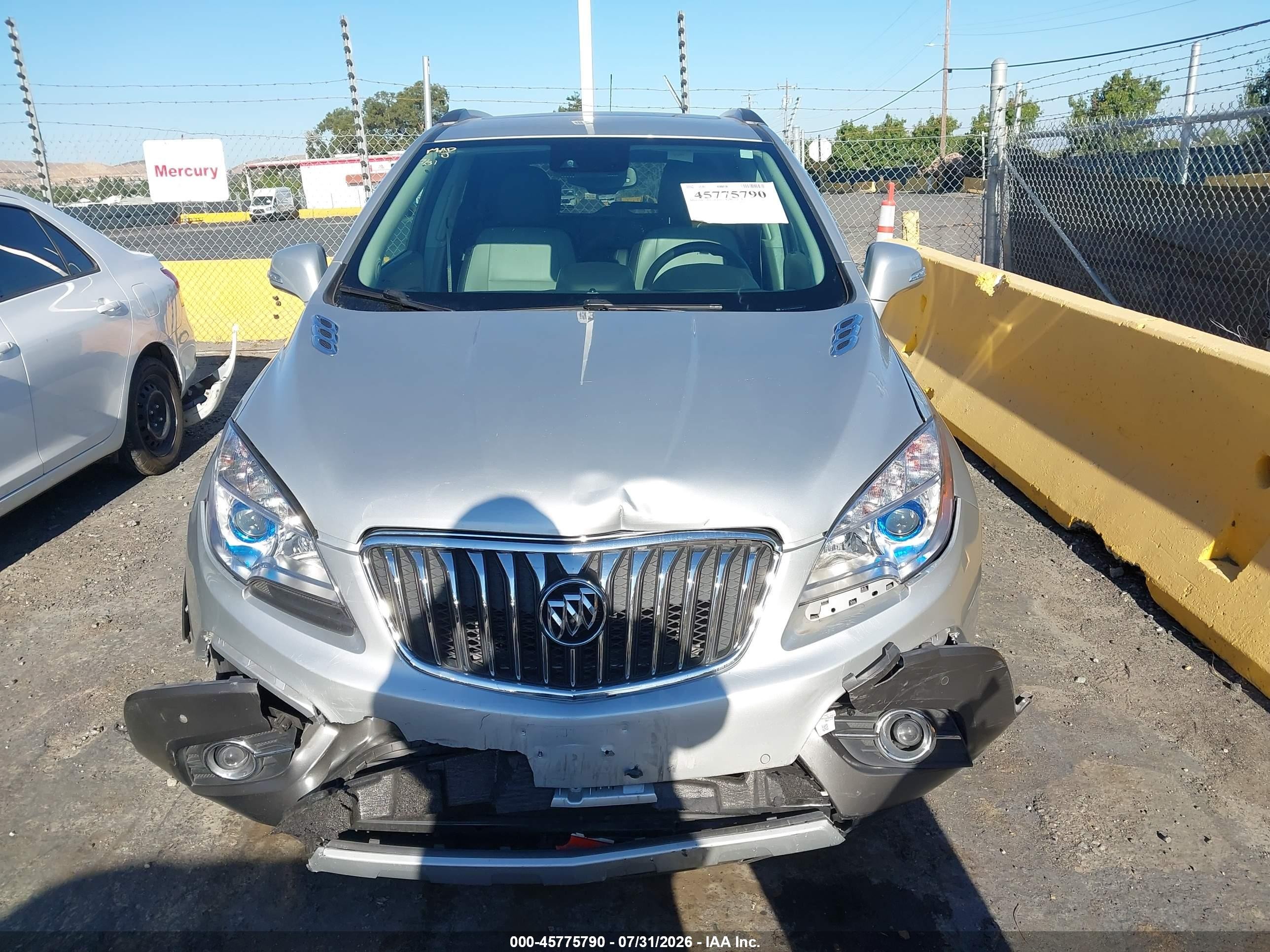 2015 Buick Encore Premium Silver vin: KL4CJDSB5FB187355