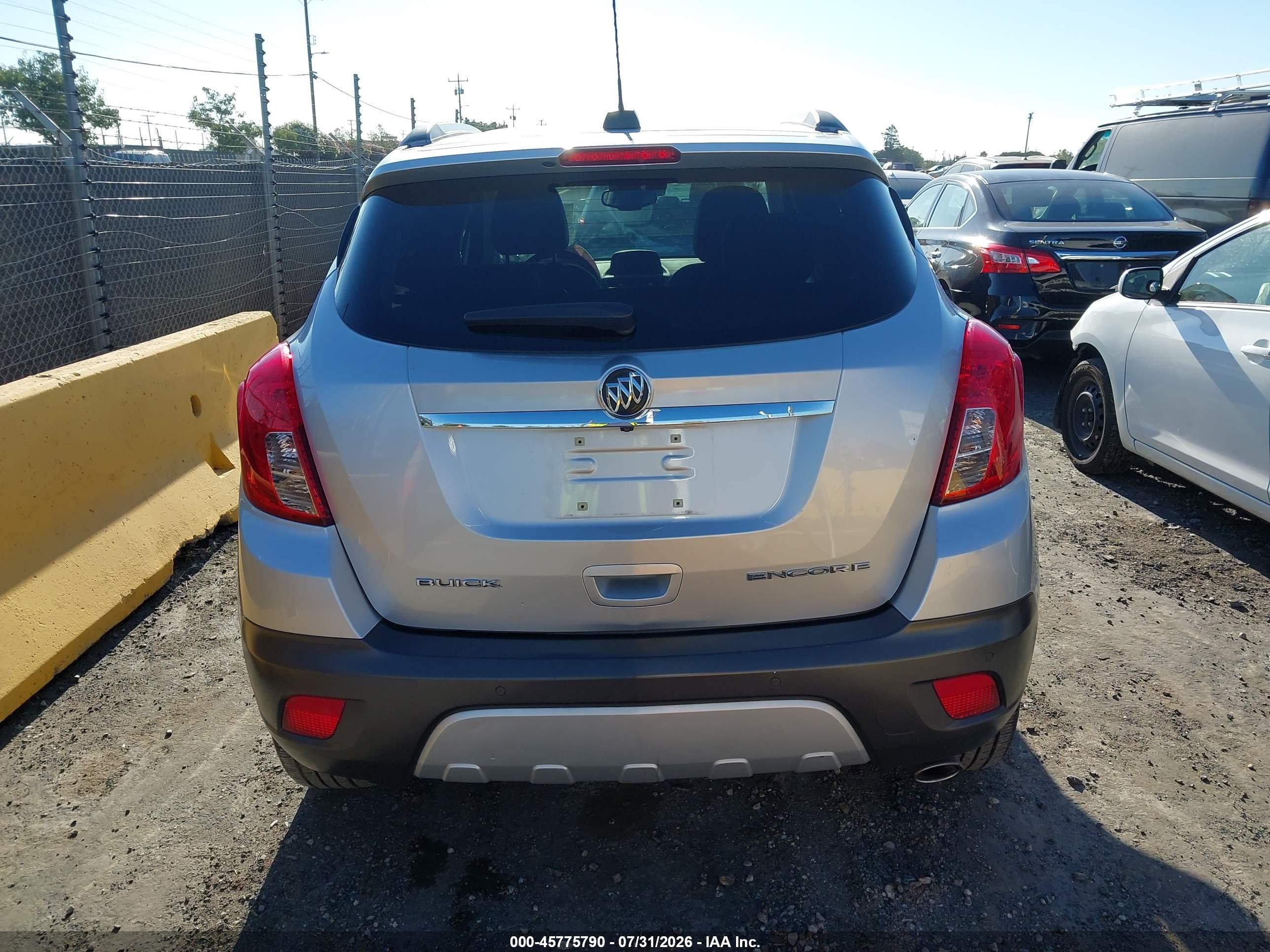2015 Buick Encore Premium Silver vin: KL4CJDSB5FB187355