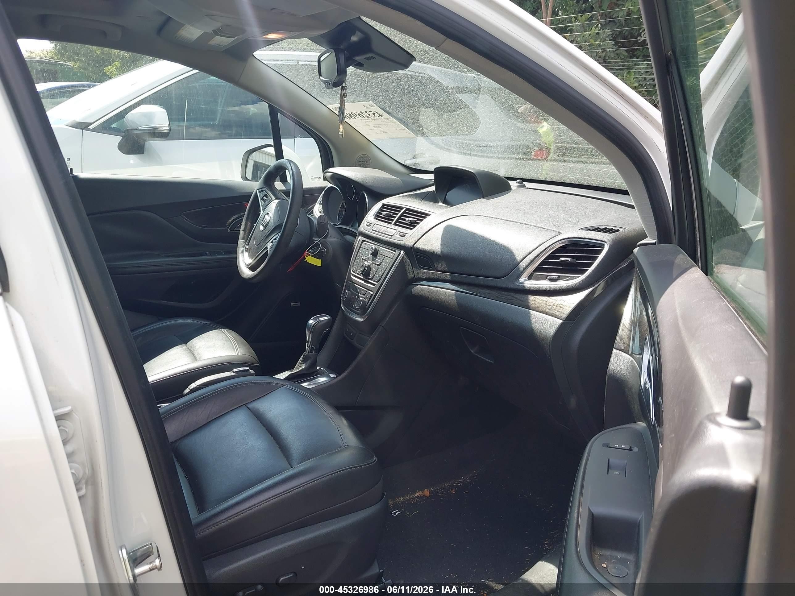2015 Buick Encore Premium White vin: KL4CJDSB5FB252270