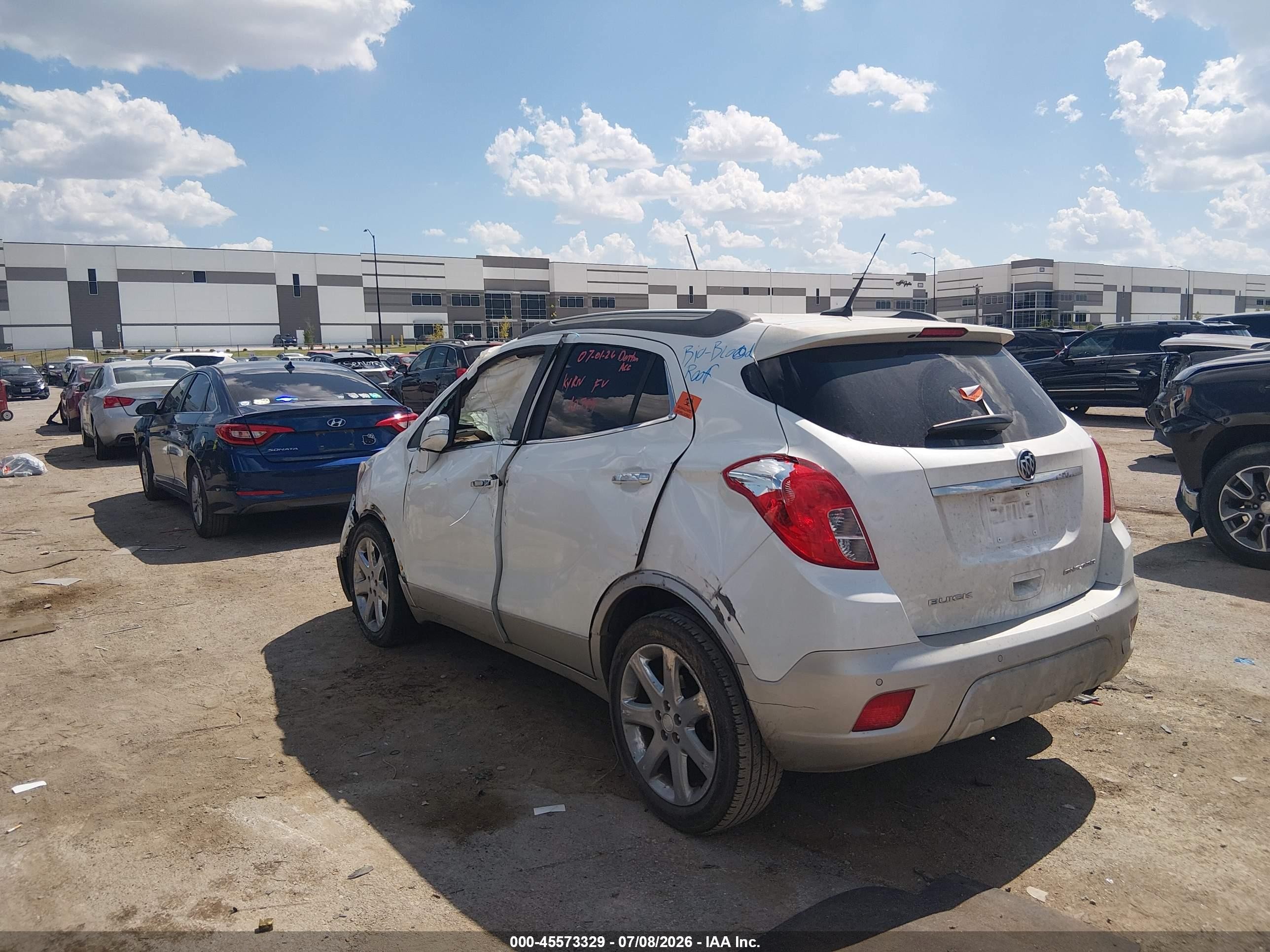 2014 Buick Encore Premium White vin: KL4CJDSB6EB781709