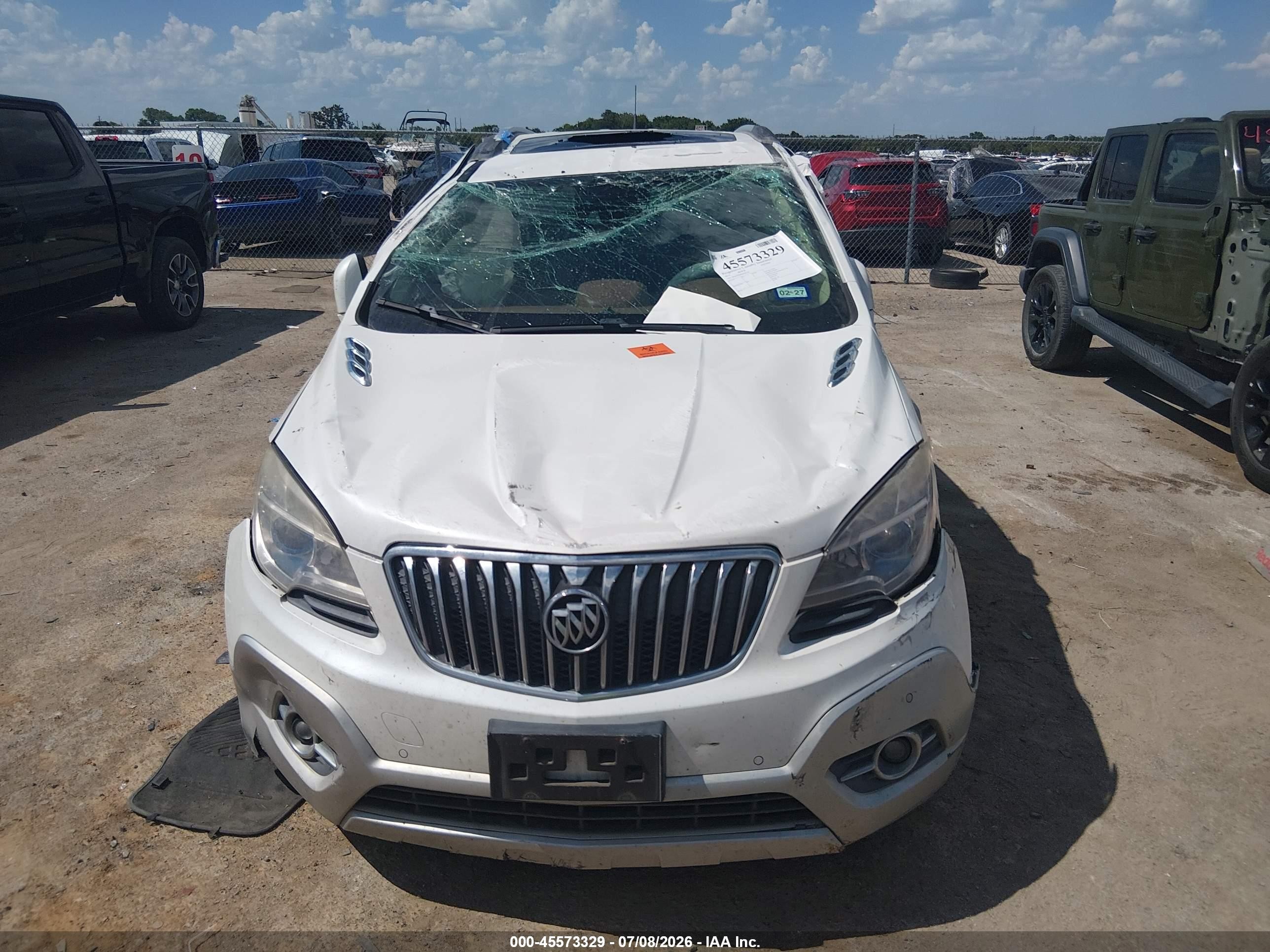 2014 Buick Encore Premium White vin: KL4CJDSB6EB781709