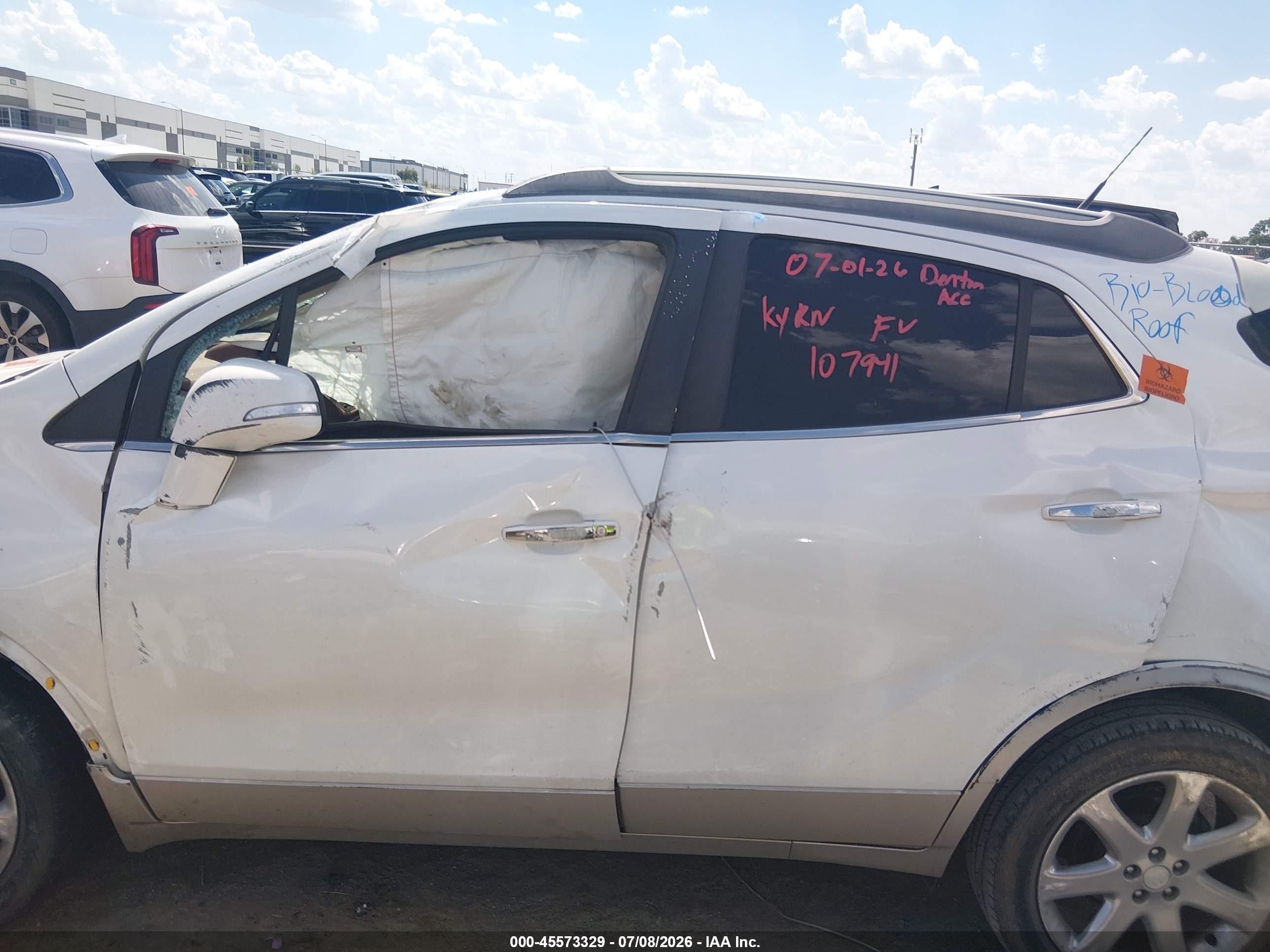 2014 Buick Encore Premium White vin: KL4CJDSB6EB781709
