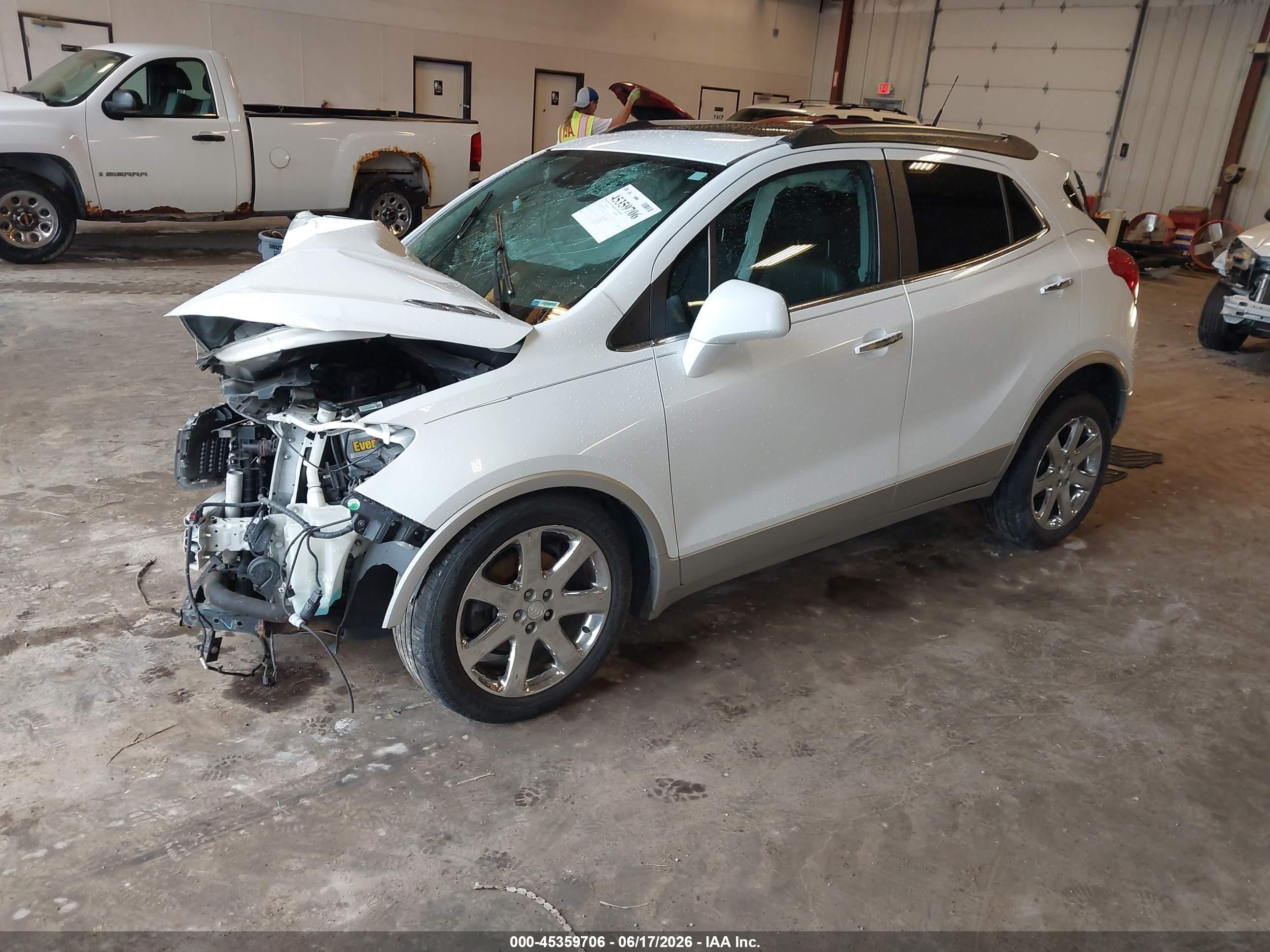 2013 Buick Encore Premium White vin: KL4CJDSB7DB077033