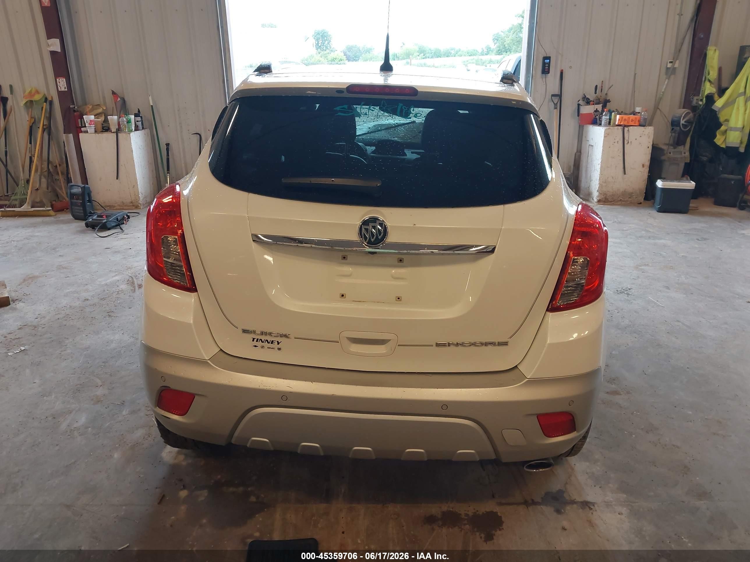 2013 Buick Encore Premium White vin: KL4CJDSB7DB077033