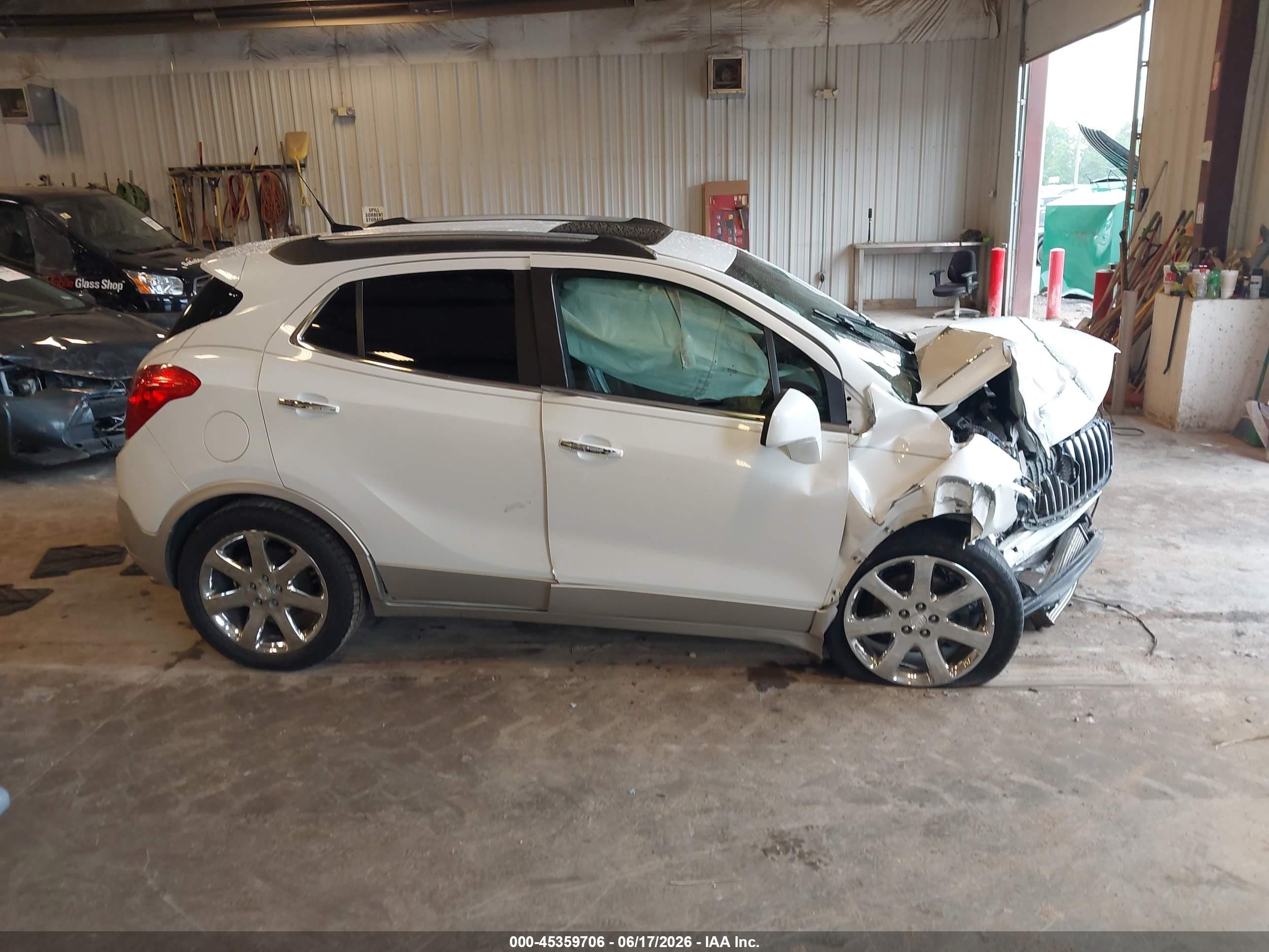2013 Buick Encore Premium White vin: KL4CJDSB7DB077033