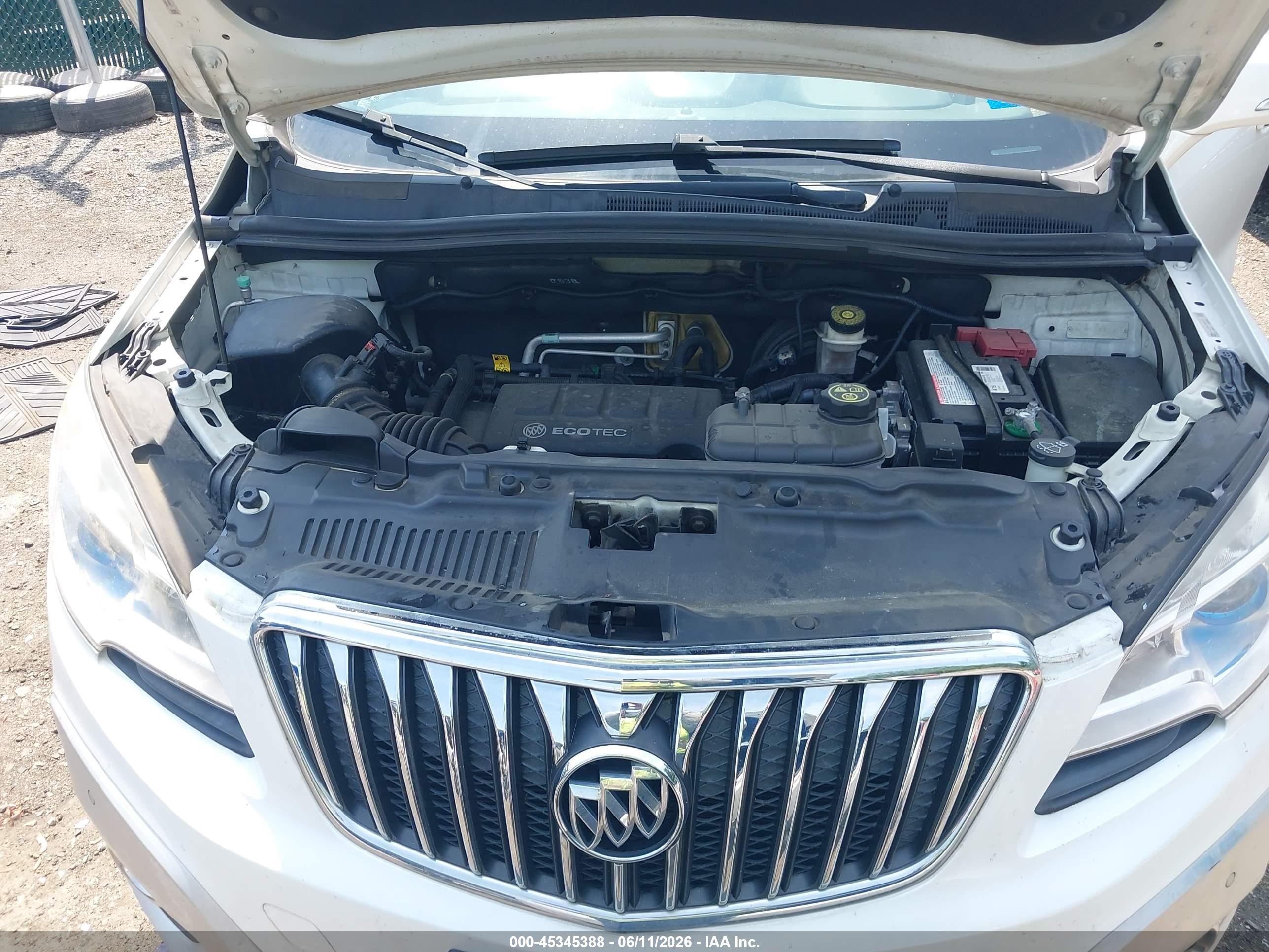 2014 Buick Encore Premium White vin: KL4CJDSB7EB595872